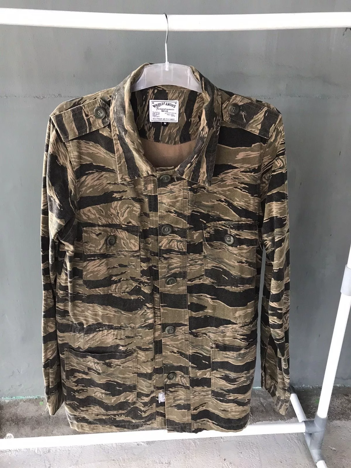 Designer Parkas Designer × Vintage Tiger Stripe "World Famous" Multi