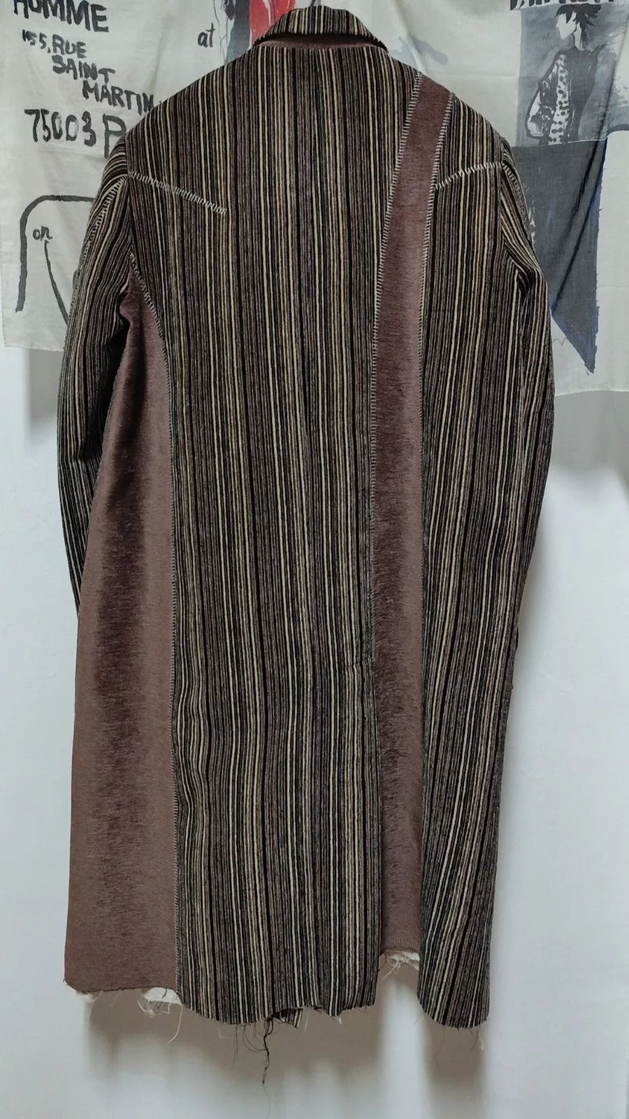 Professor.E Heavy Coats Professor.E AW21 Forgotten Material One off overlock coat Brown