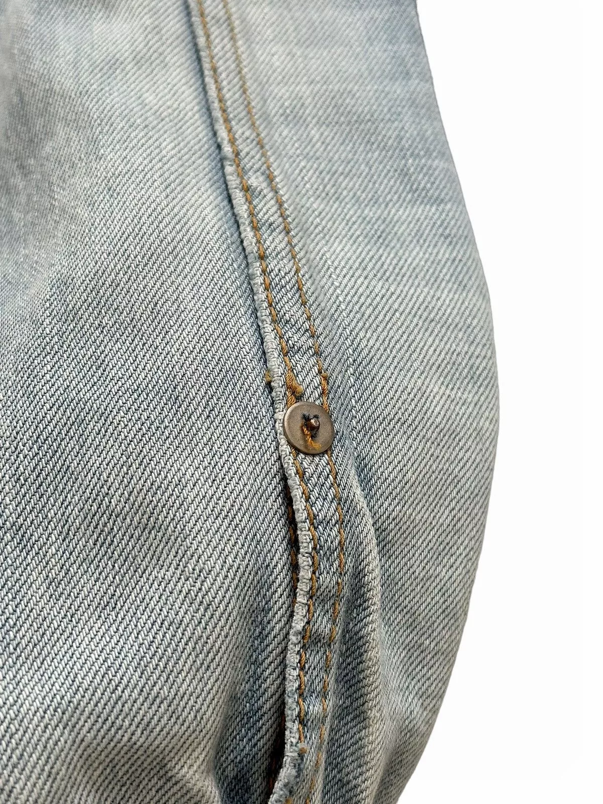 Visvim Denim Jackets Visvim Sz2 19SS 101 Social Sculpture Distressed Denim Jacket Blue