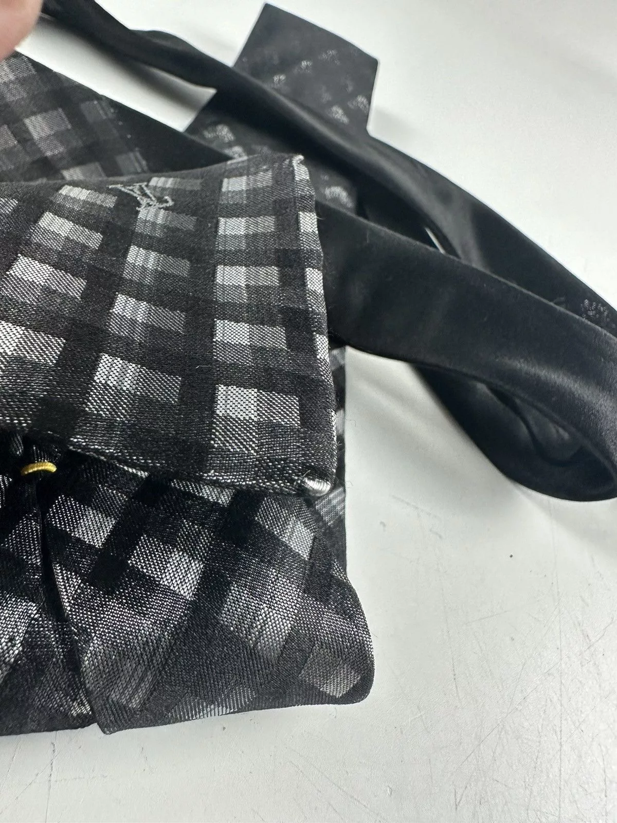 Louis Vuitton Ties Pocketsquares LOUIS VUITTON TIE Black