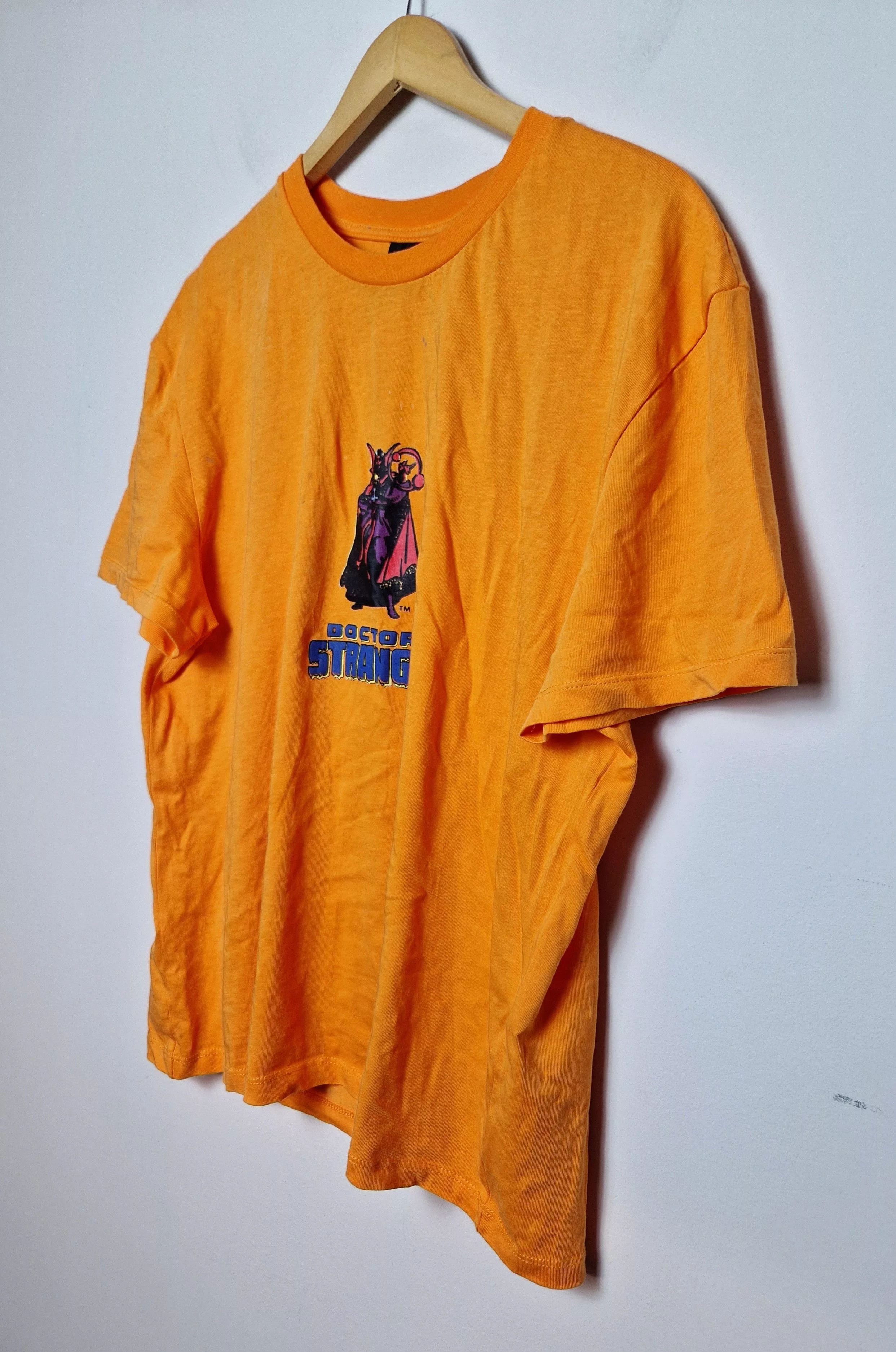 Marvel Comics Short Sleeve T Shirts Marvel Comics × Vintage Marvel Comics Doctor Strange tee Orange