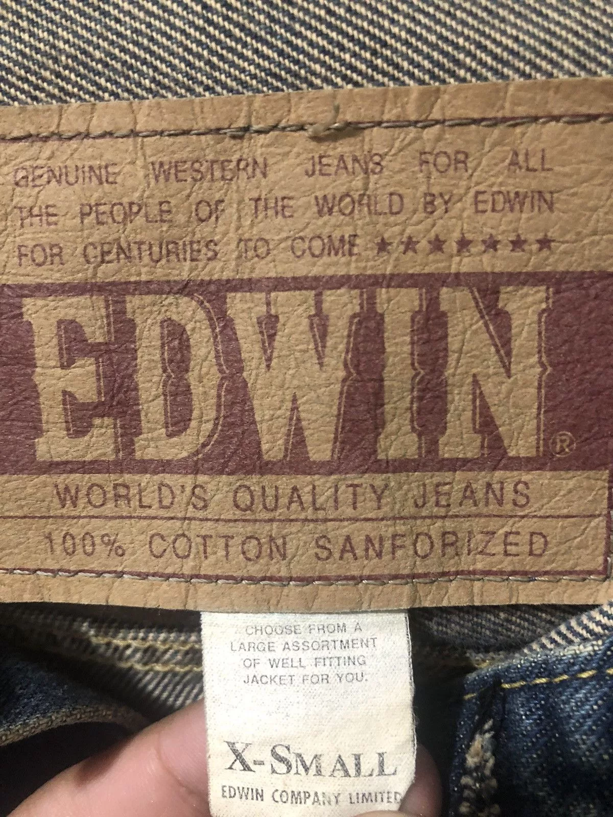 Edwin Denim Jackets Edwin × Vintage VTG x DENIM x JACKET EDWIN Blue