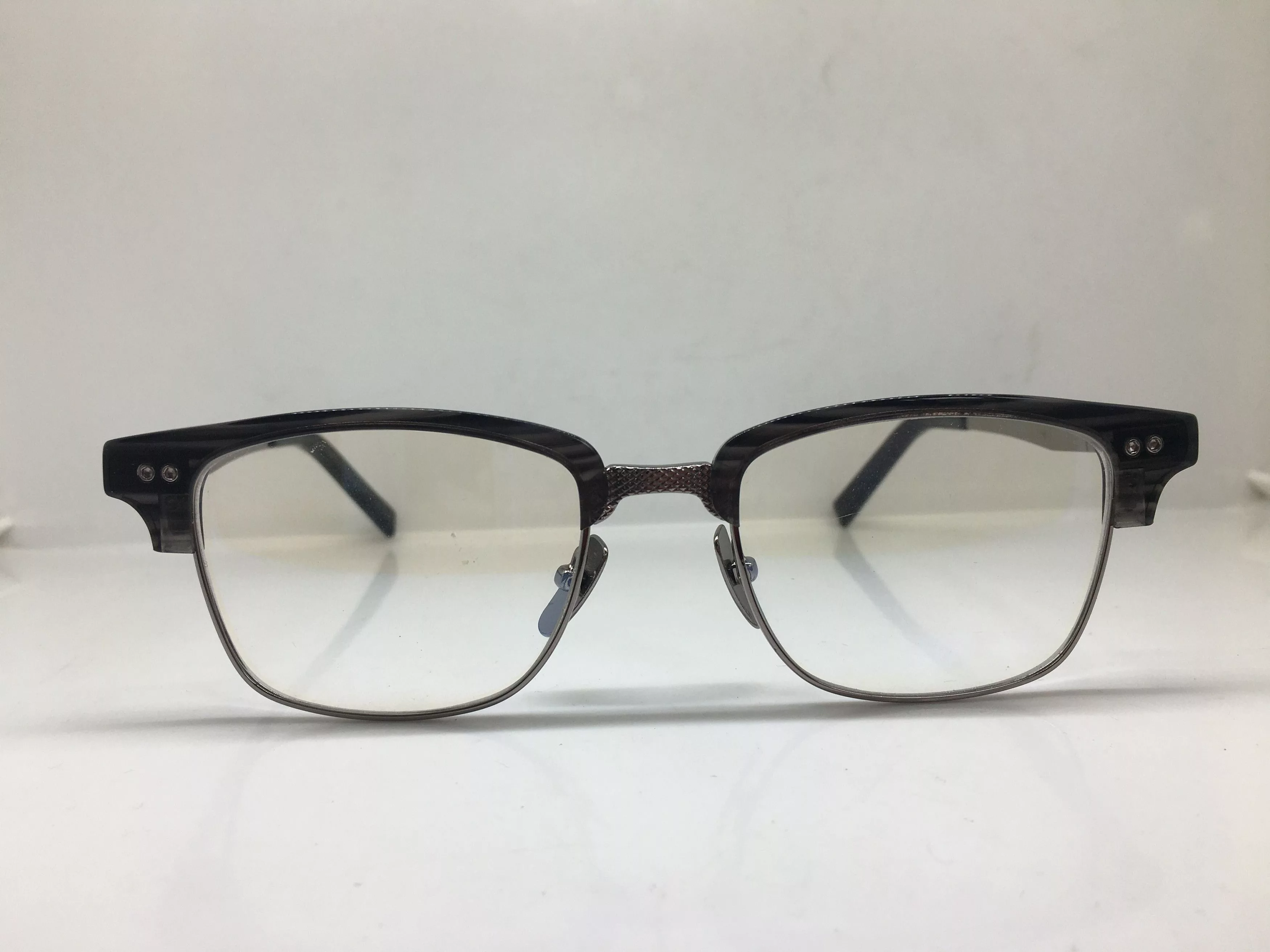 Other Glasses Other Mod Malcolm X Grey Silver Eyeglasses Frame