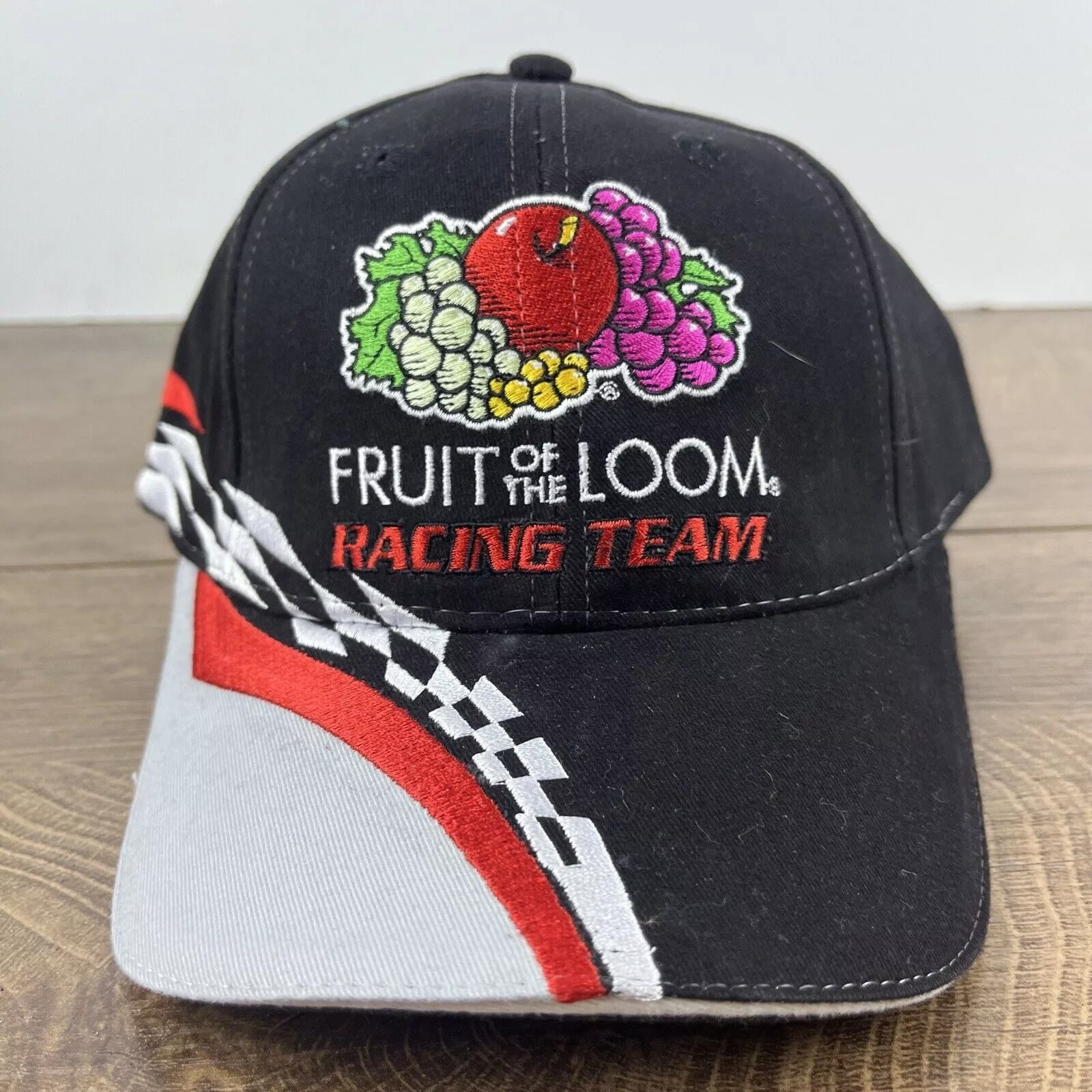 Other Hats Other Fruit of the Loom Racing 55 Hat Black Cap Hat Adjustable Bla