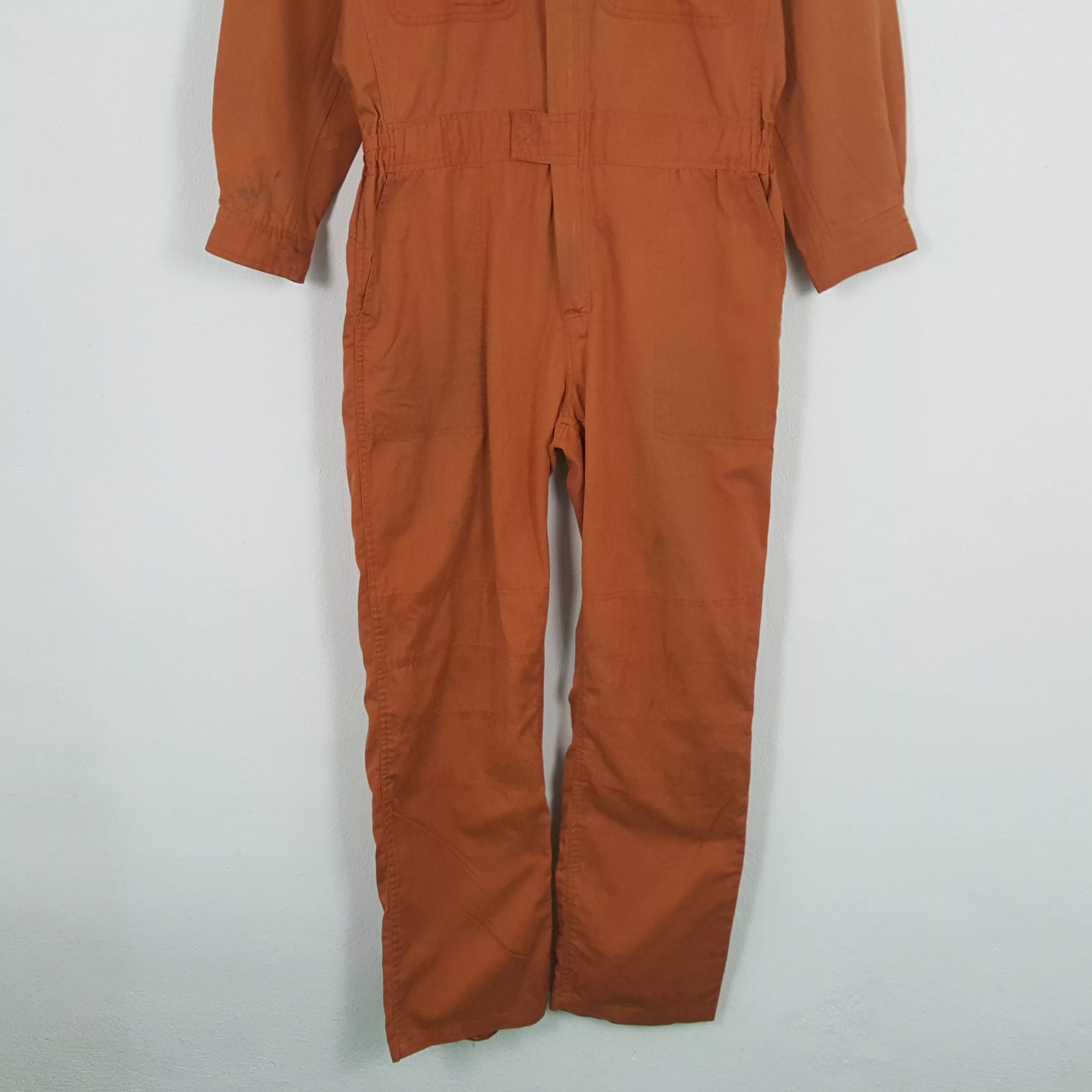 Nirvana Light Jackets Nirvana × Vintage NIRVANA MICHELIN Workwear Style Coverall Jacket Orange