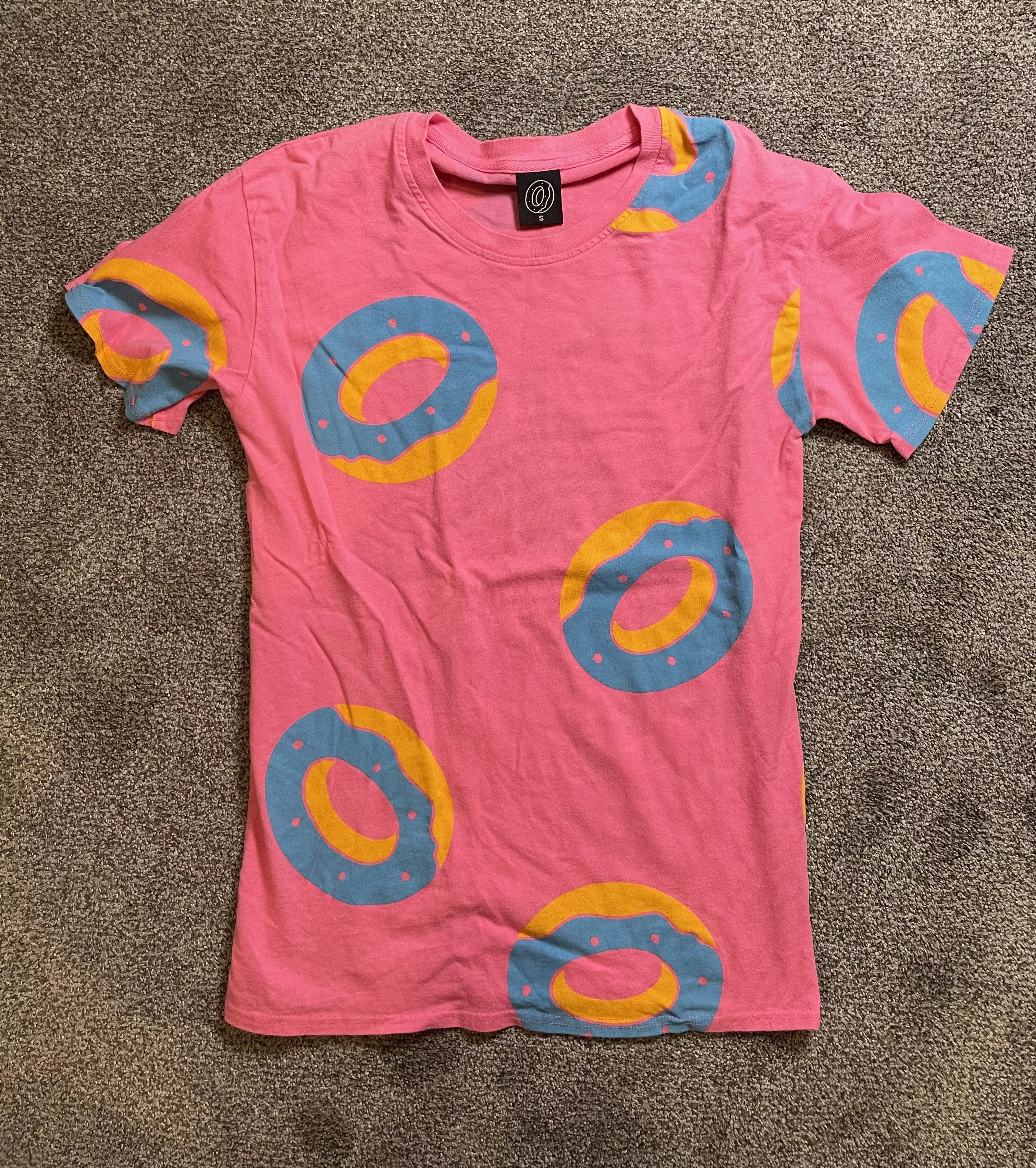 Odd Future Short Sleeve T Shirts Odd Future All Over Donut Shirt Blue