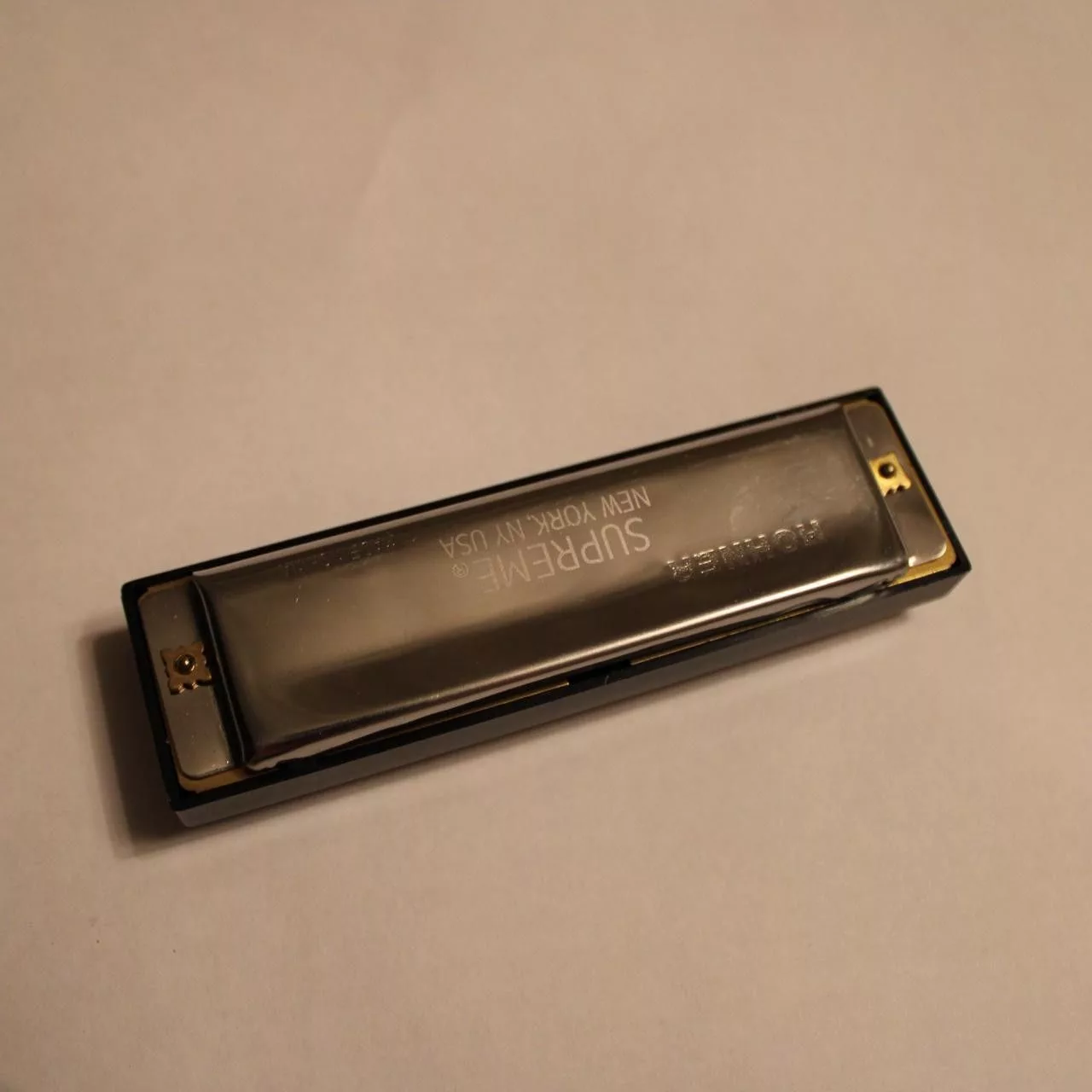 Supreme Supreme Supreme Hohner Harmonica Silver