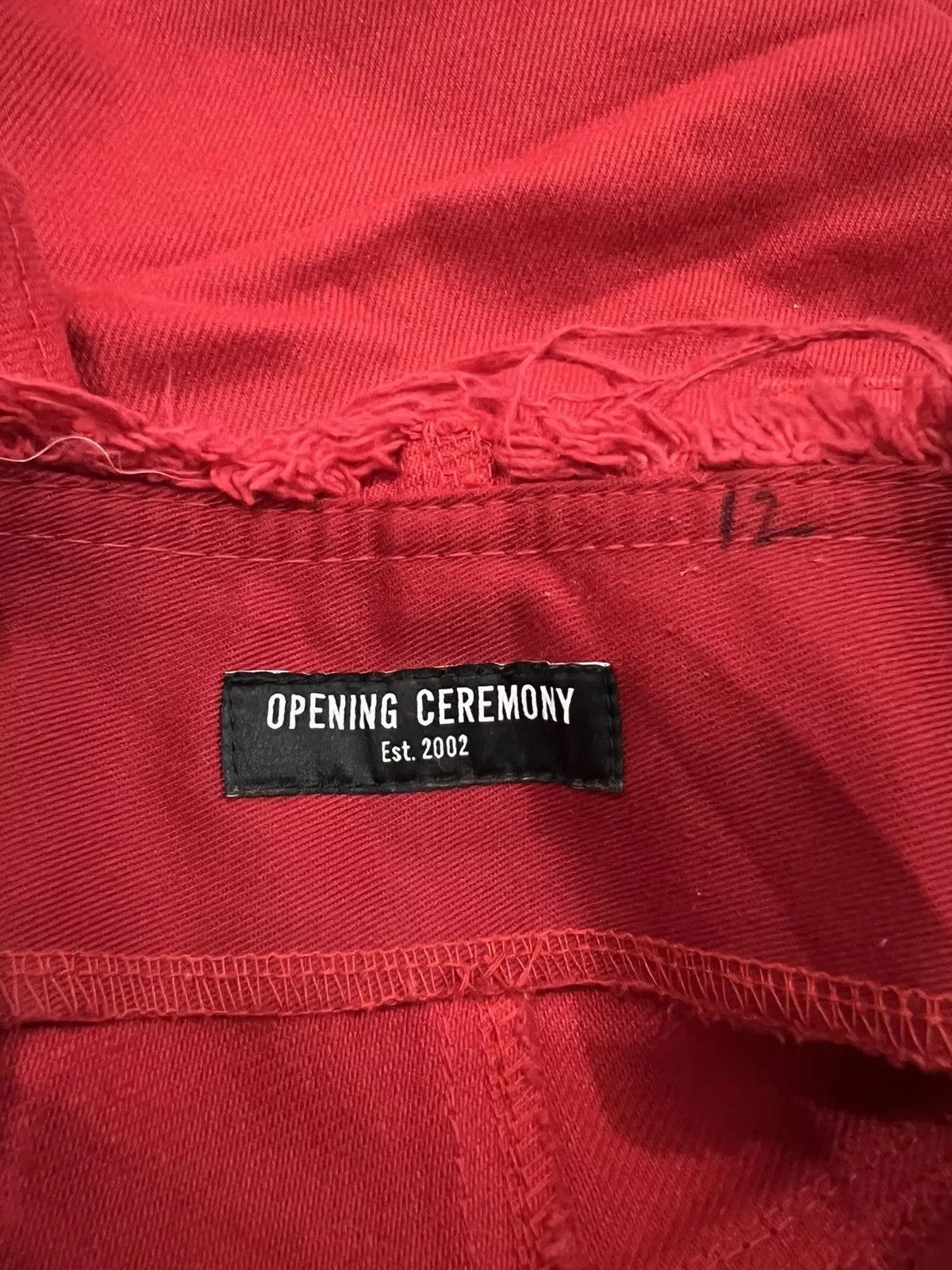 Opening Ceremony Denim 🔥RARE🔥Opening Ceremony Distressed Jeans Red