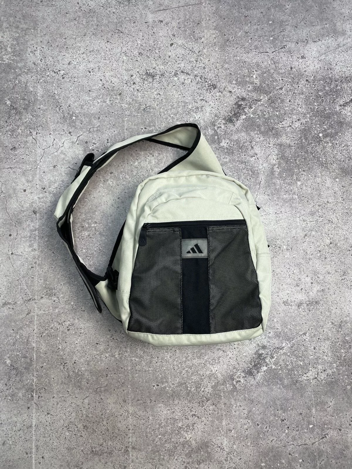 Adidas Bags Luggage Adidas × Vintage Vintage Adidas Sling Bag Y2K Messenger Bag Bag Pack Beige Streetwear