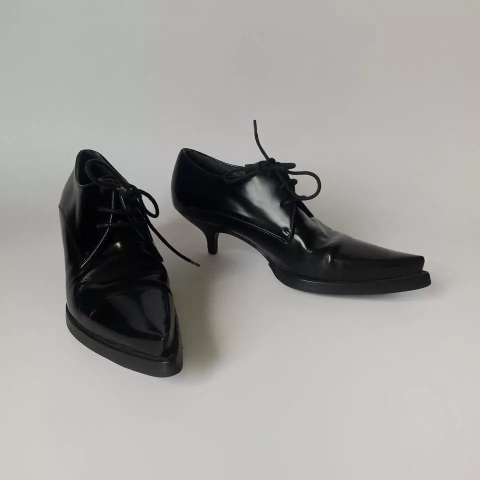 Miu Miu Boots Miu Miu × Vintage miu miu kitten heel boots from 2001 line Black