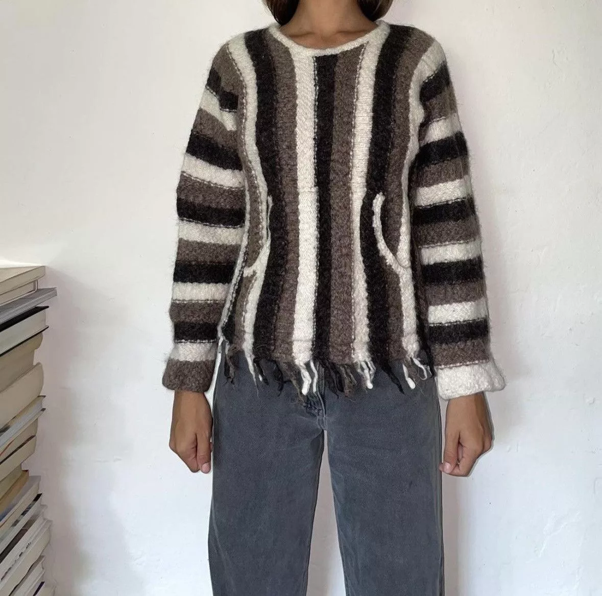 Other Sweaters Other Raquel Allegra Striped Wool Pullover Multi