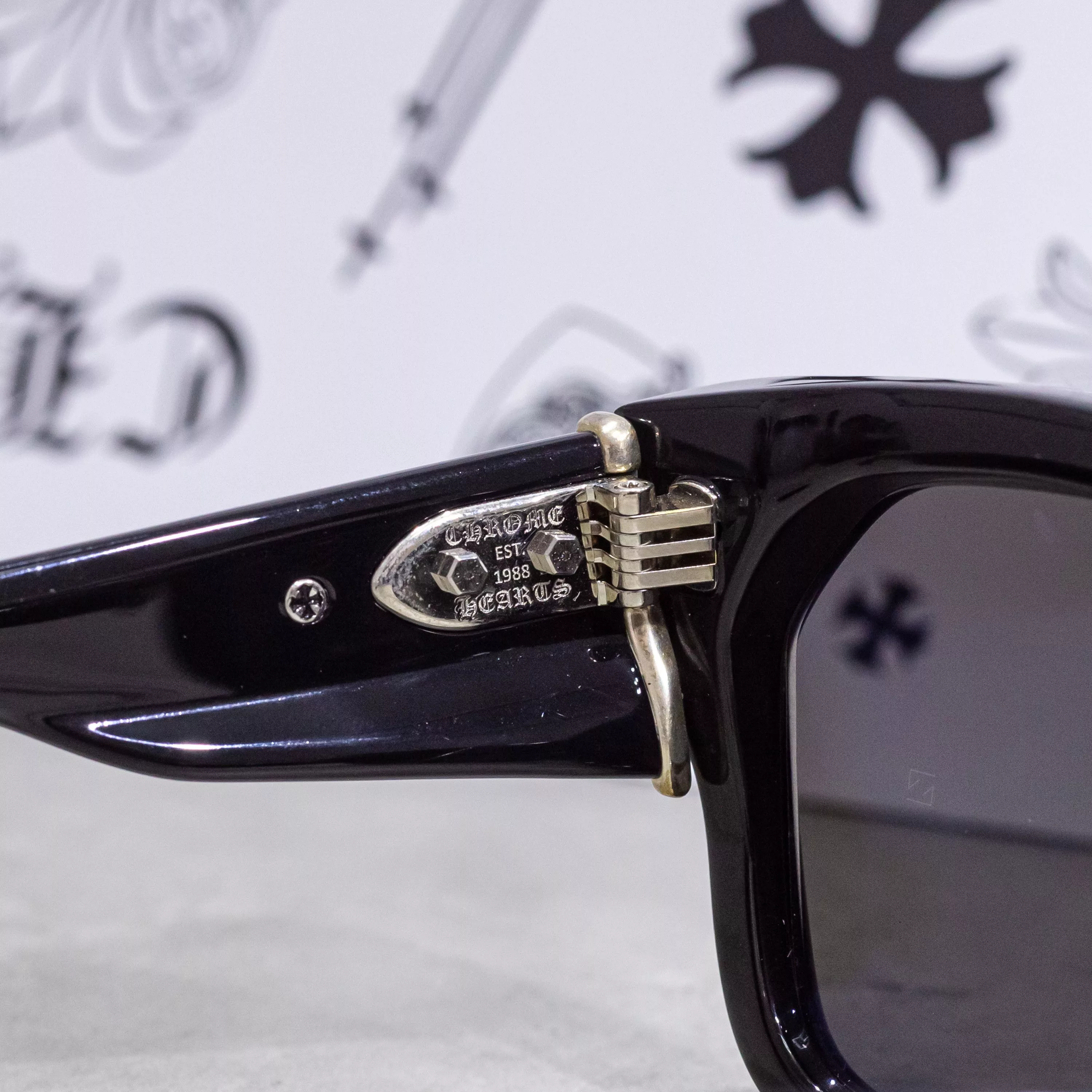 Chrome Hearts Sunglasses CHROME HEARTS SNIFFER BLACK