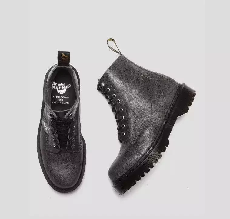 Dr. Martens Casual Leather Shoes C. F. Stead Dr. Martens 1460 PASCAL BEX Leather Gray
