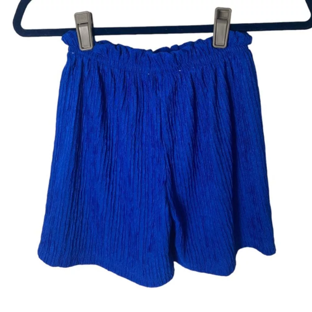 Other Shorts Other Blue textured shorts