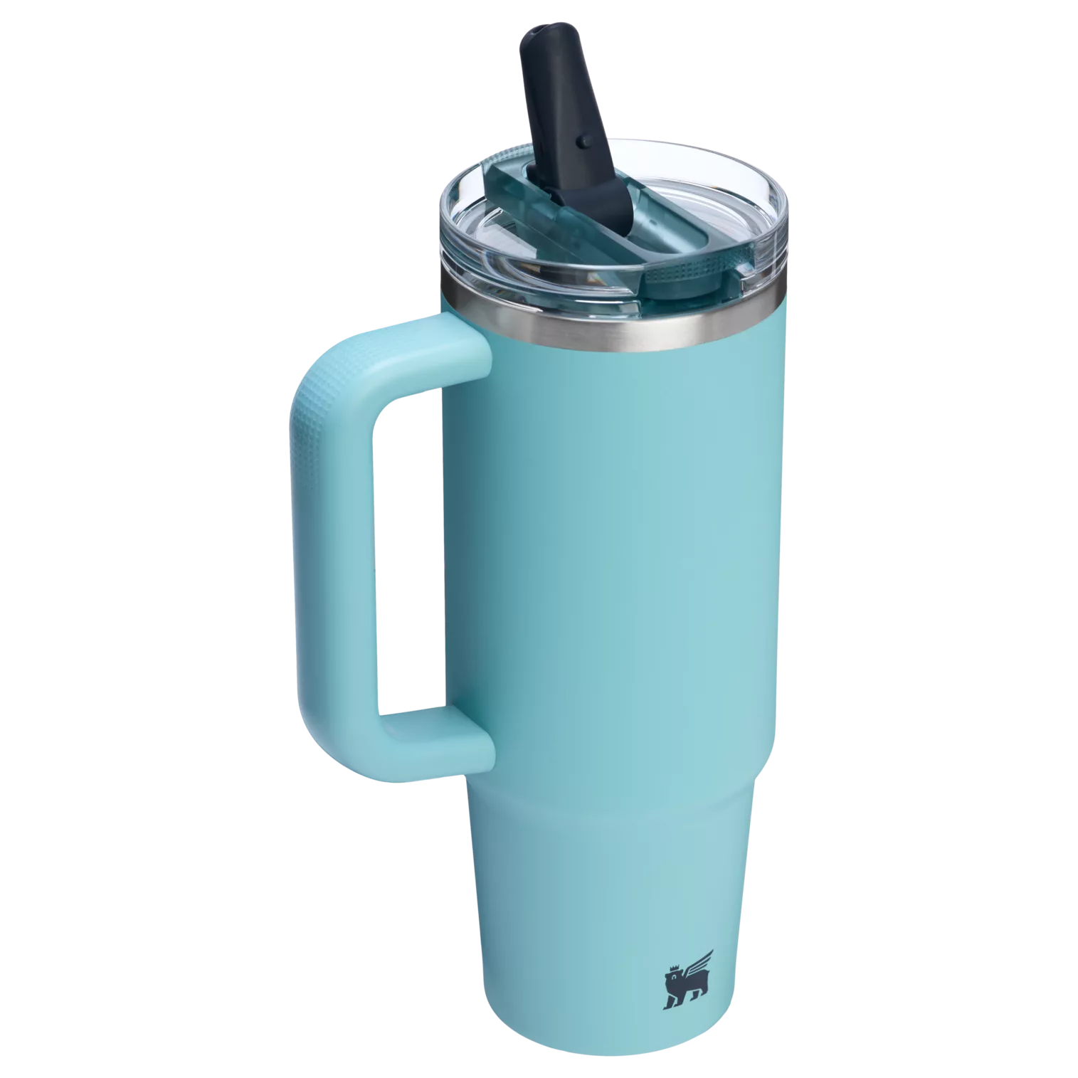 Stanley 30 OZ IceFlow Flip Straw Stainless Steel Tumbler In Agave Blue