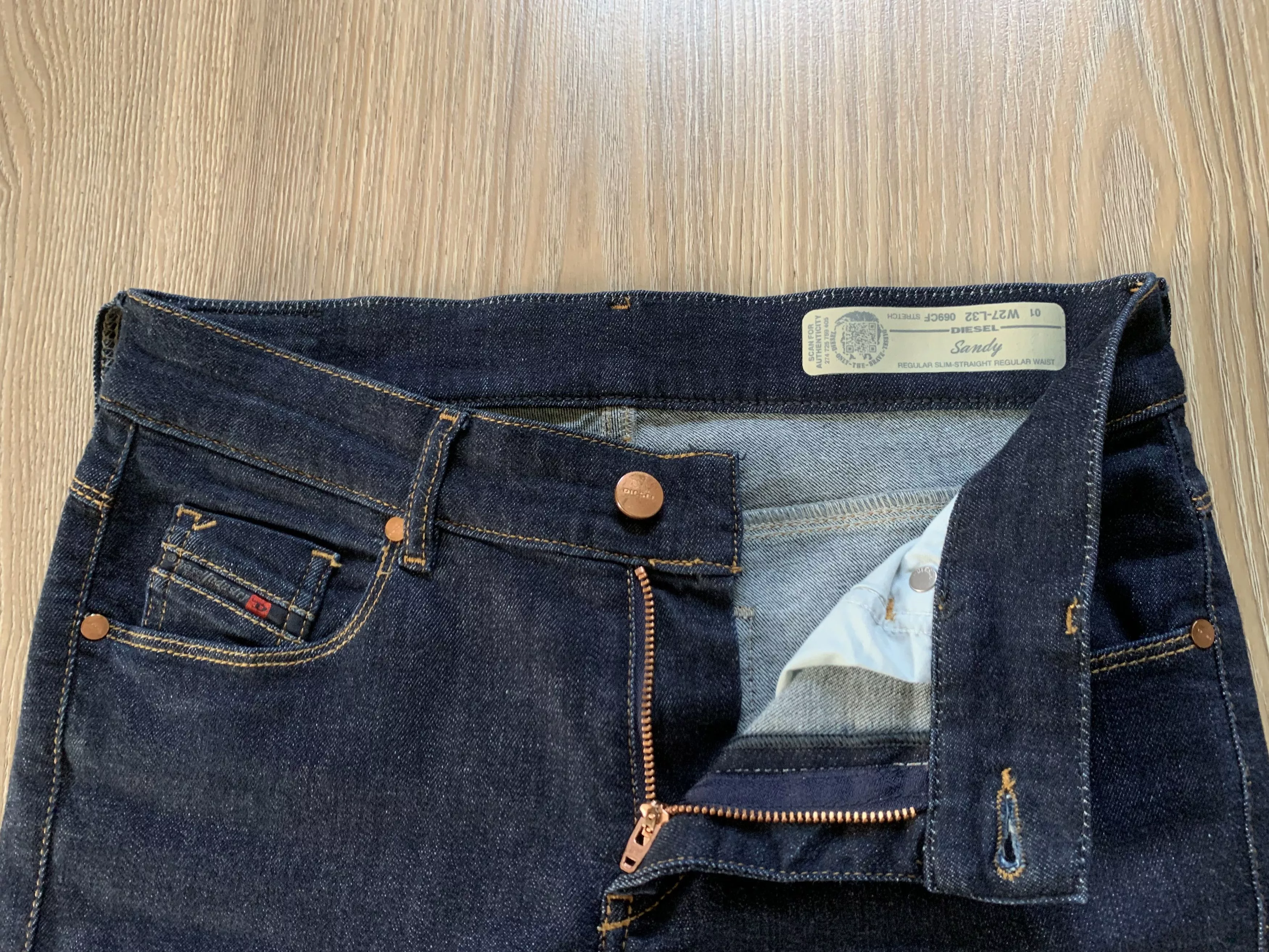Diesel Jeans Diesel Sandy Womens Denim Stretch Jeans Blue Streetwear