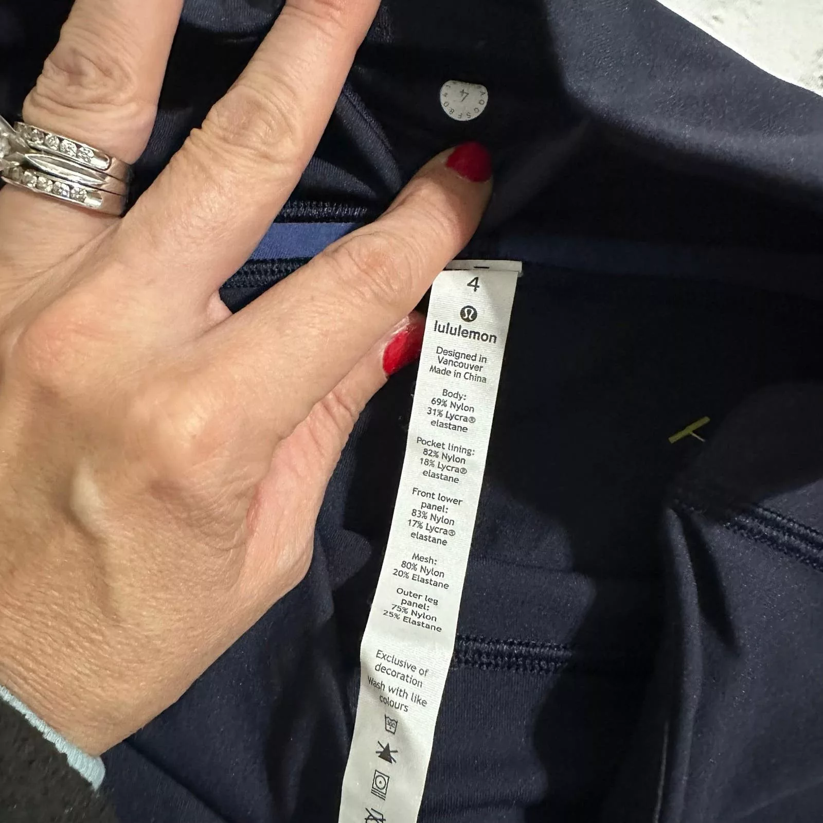lululemon leggings size 4 Blue