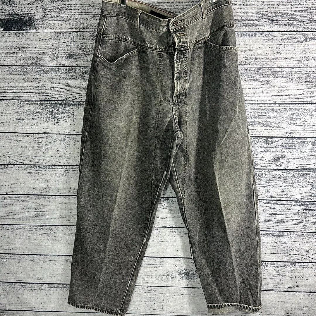 Marithe + Francois Girbaud Denim Marithe + Francois Girbaud Marithé + François Girbaud Men's distressed baggy jeans 38m Gray Streetwear