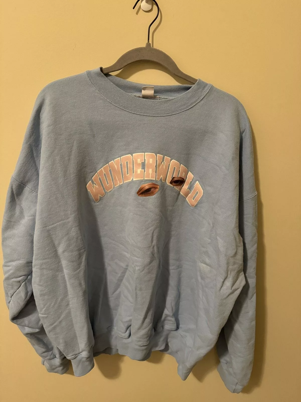 Aries Sweatshirts Hoodies Aries Wunderworld Eye Crewneck Blue
