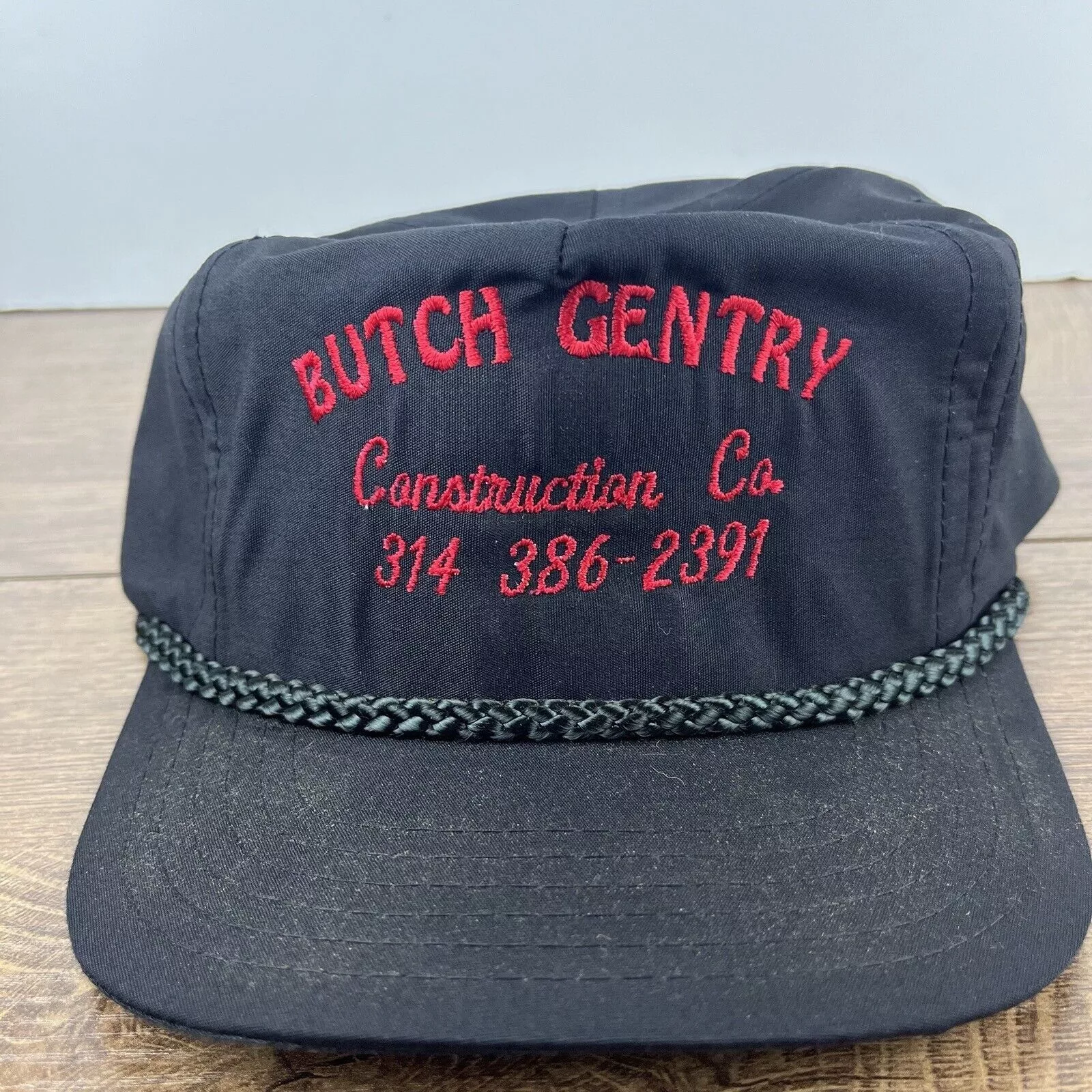 Other Hats Other Butch Gentry Construction Hat Black Adjustable Hat Black Adu