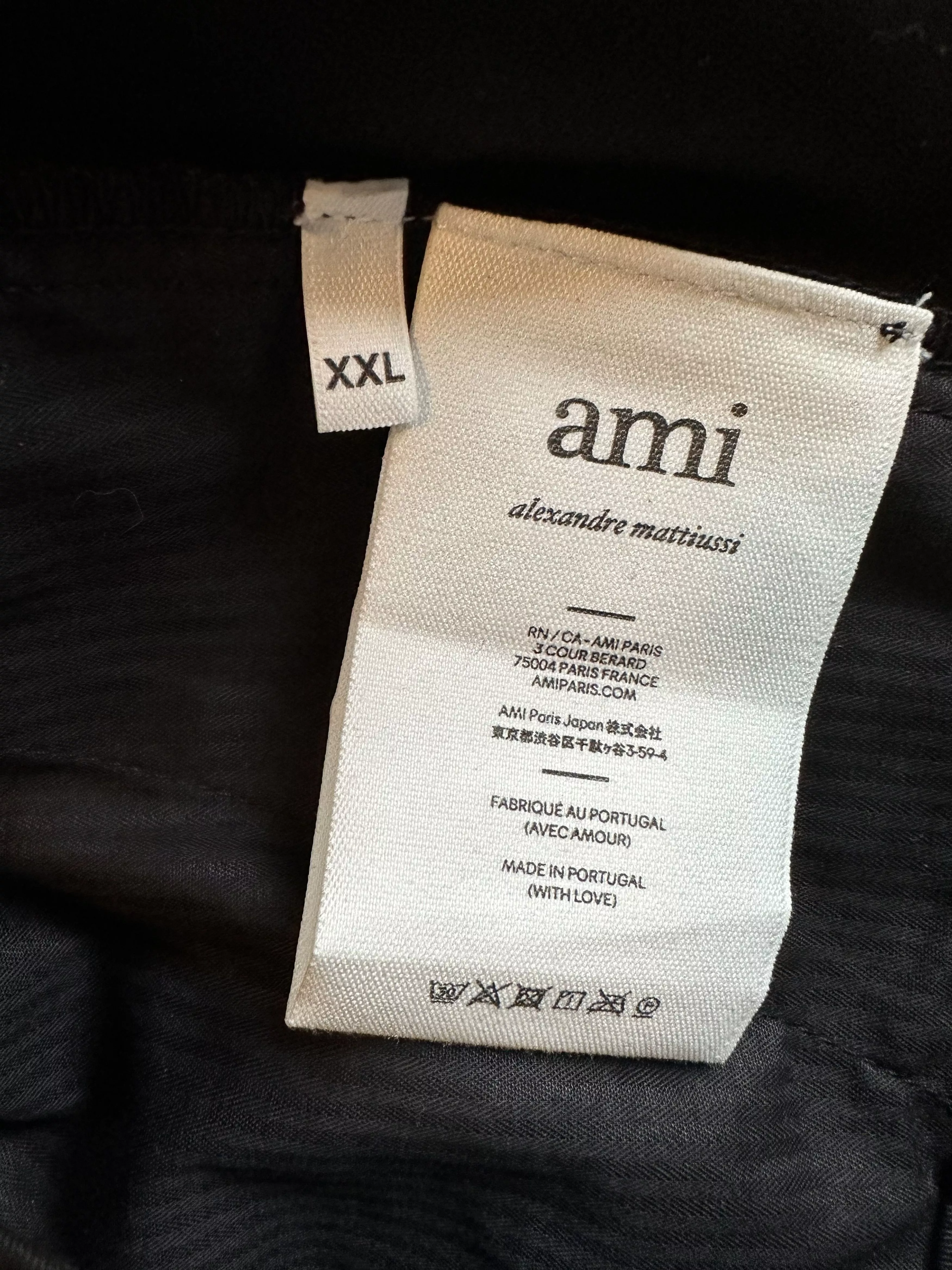 AMI Shorts Ami Paris Black Shorts