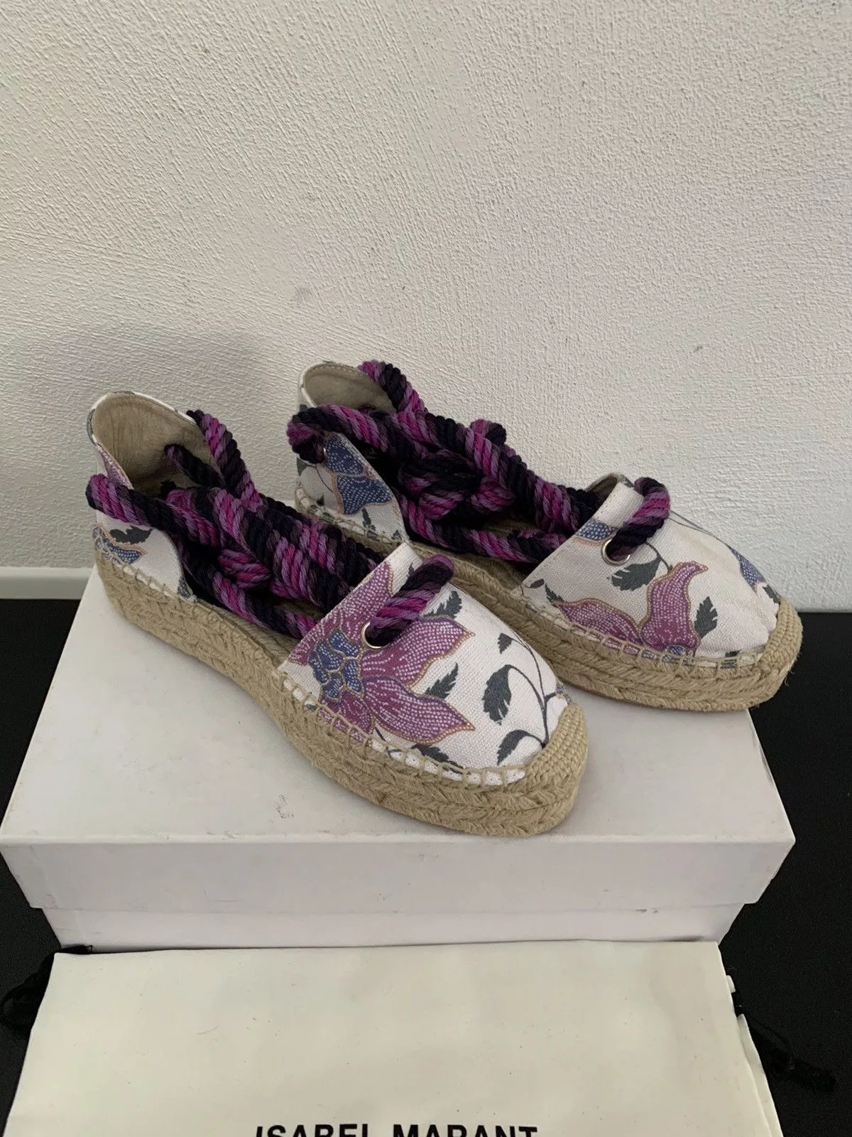 Isabel Marant Sandals Isabel Marant Laced Espadrillas White