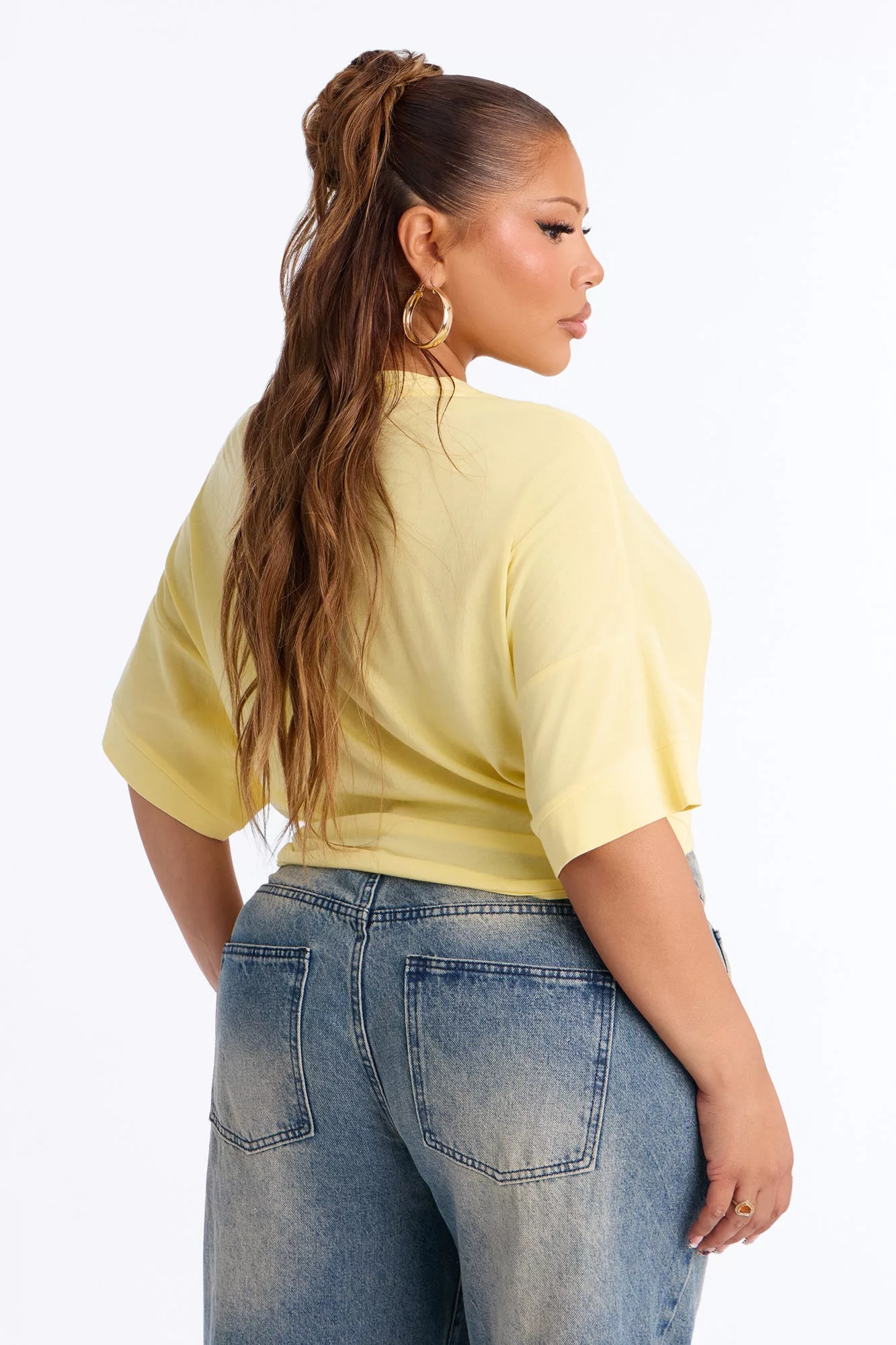 Emily Tie Front Top - Butter Yellow