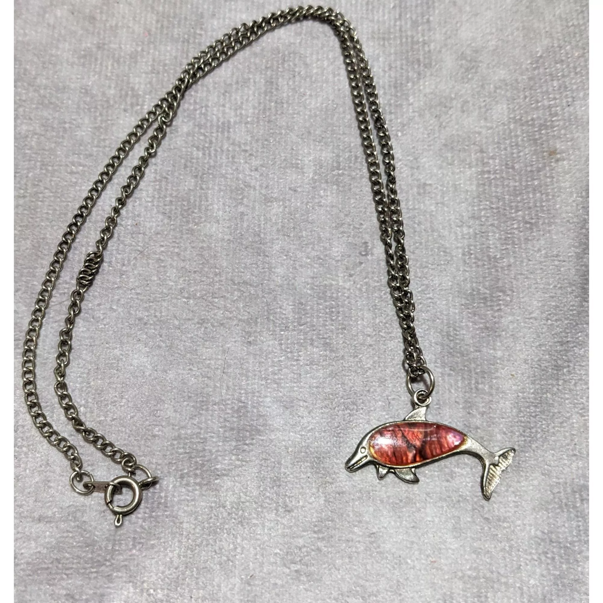 Other Necklaces Other Pink Shell Dolphin Necklace