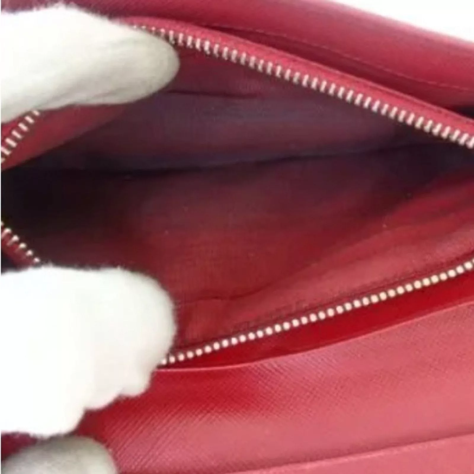 Prada Wallets EUC Prada Saffiano Long Wallet Red