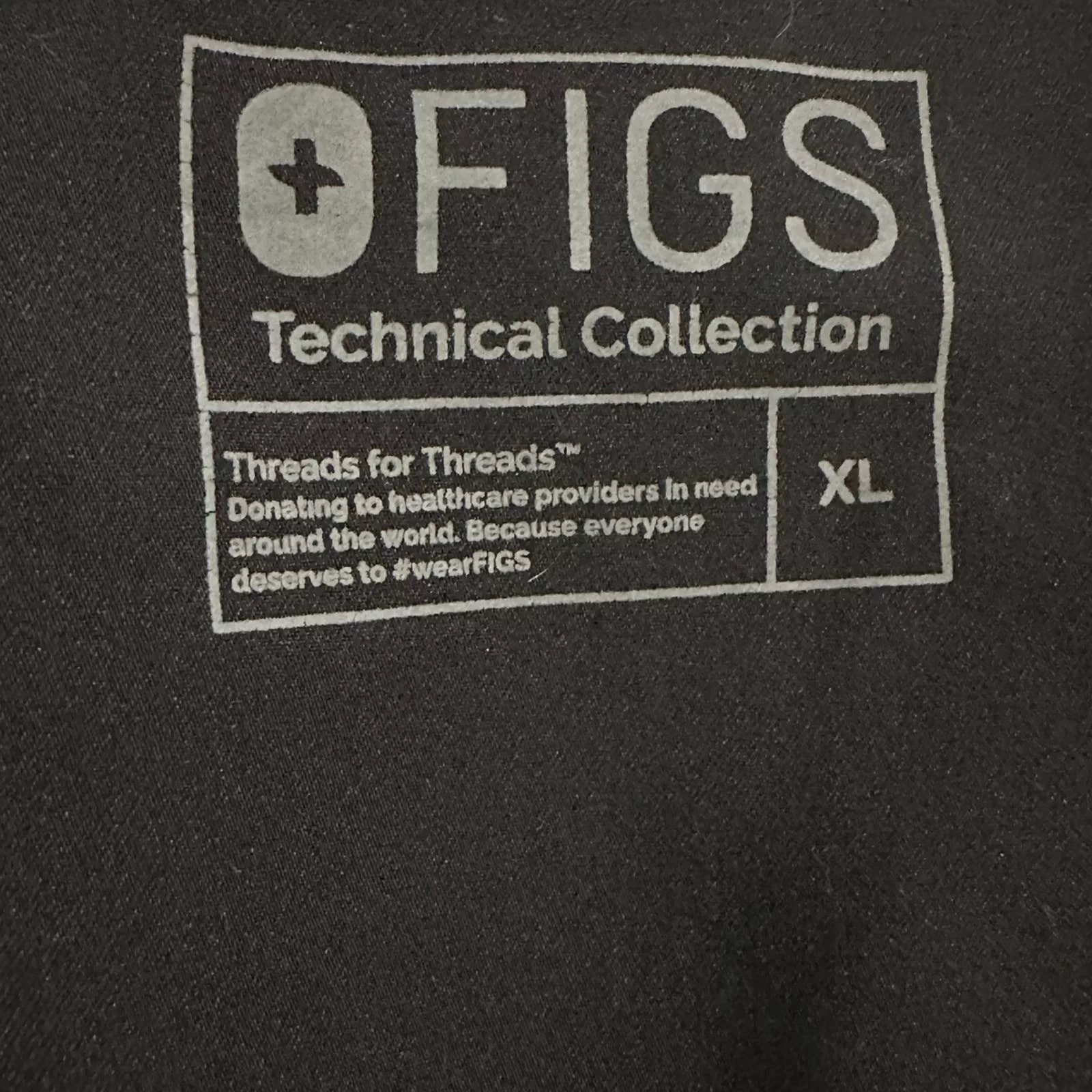 Other Pants Other Figs scrub top Black
