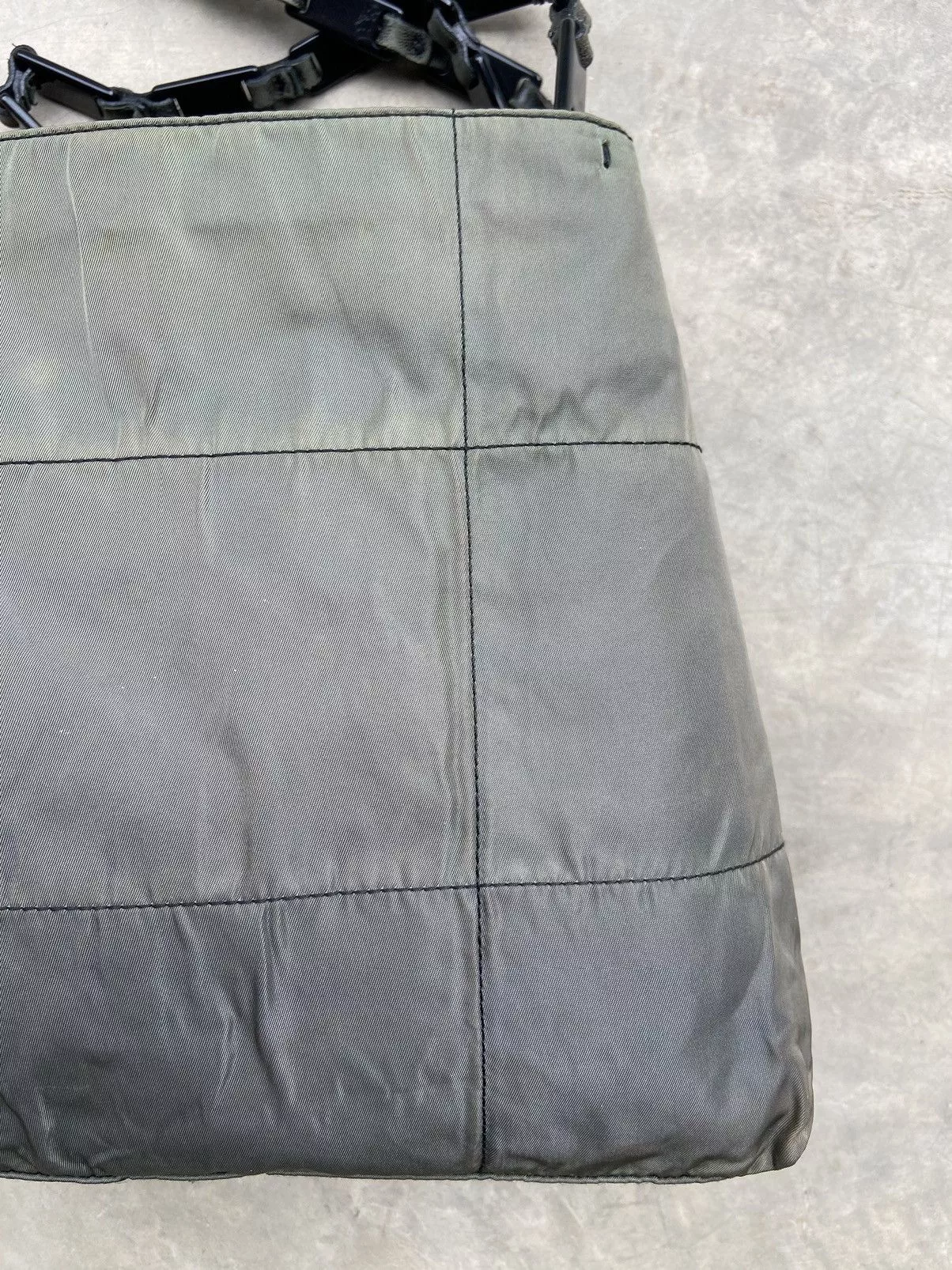 Prada Shoulder Bags authentic Prada Tessuto Shoulder Bag Green
