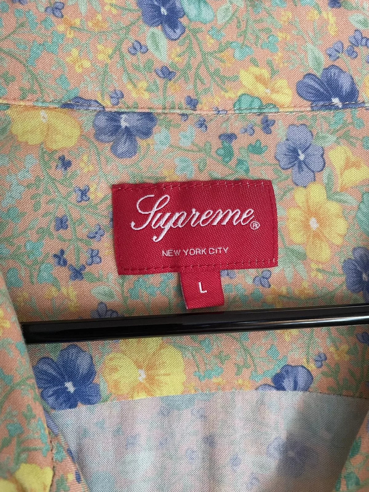 Supreme Shirts Button Ups Supreme Rayon Floral Yellow