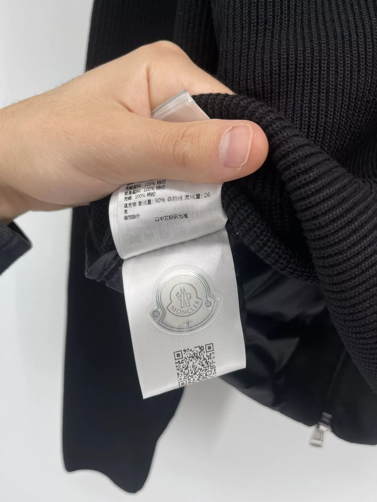 Moncler Light Jackets Moncler Padded Jacket Size S Black