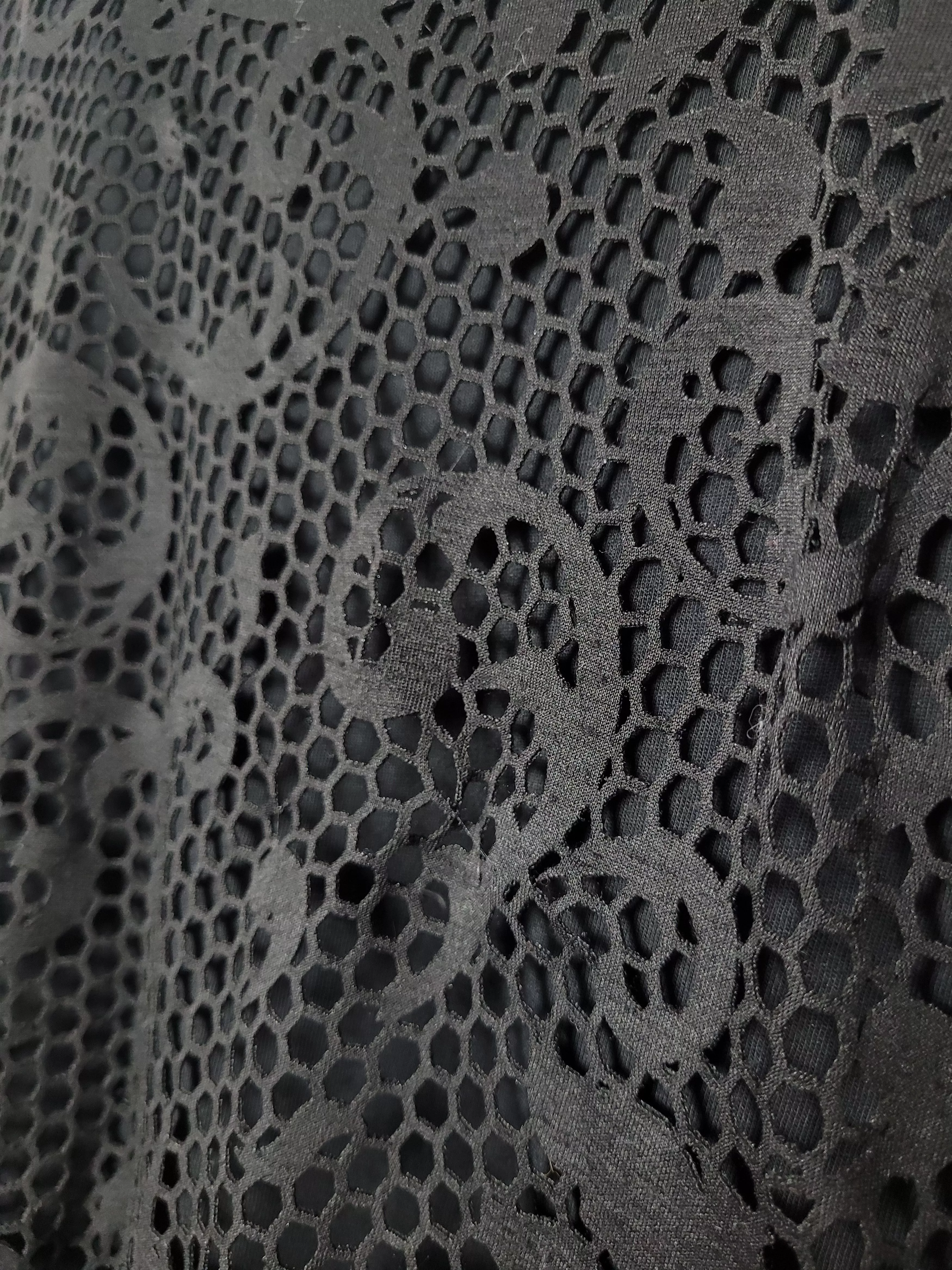 Versace Short Sleeve T Shirts Versace lace t-shirt Black