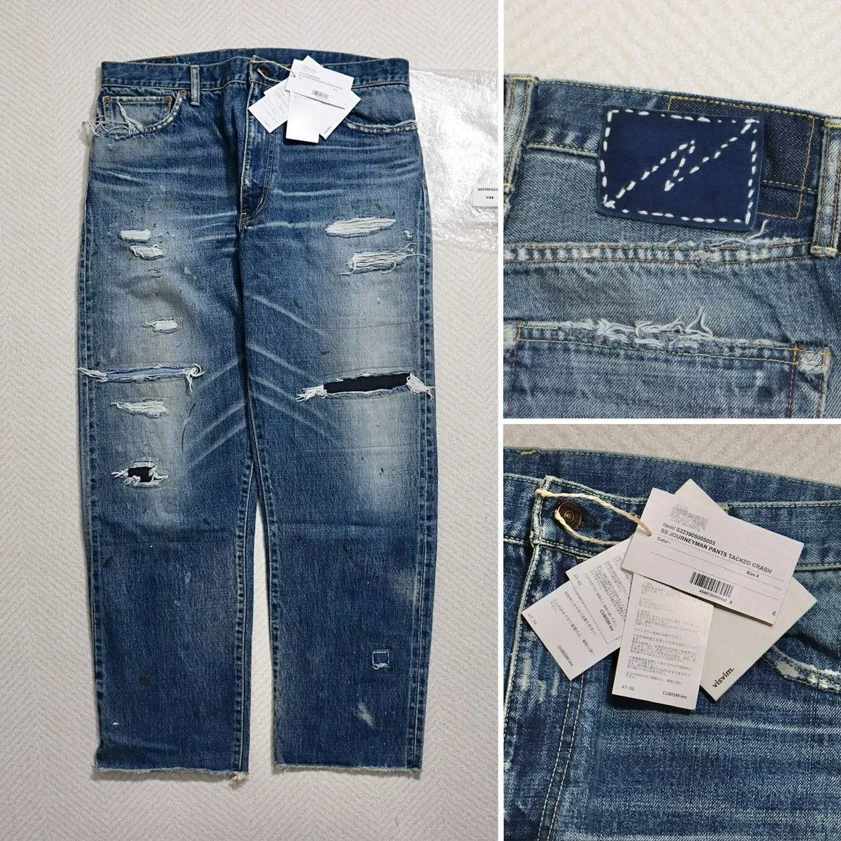 Visvim Denim Visvim ICT 23aw Journeyman Pants Tacked Crash G.Cords JM Blue