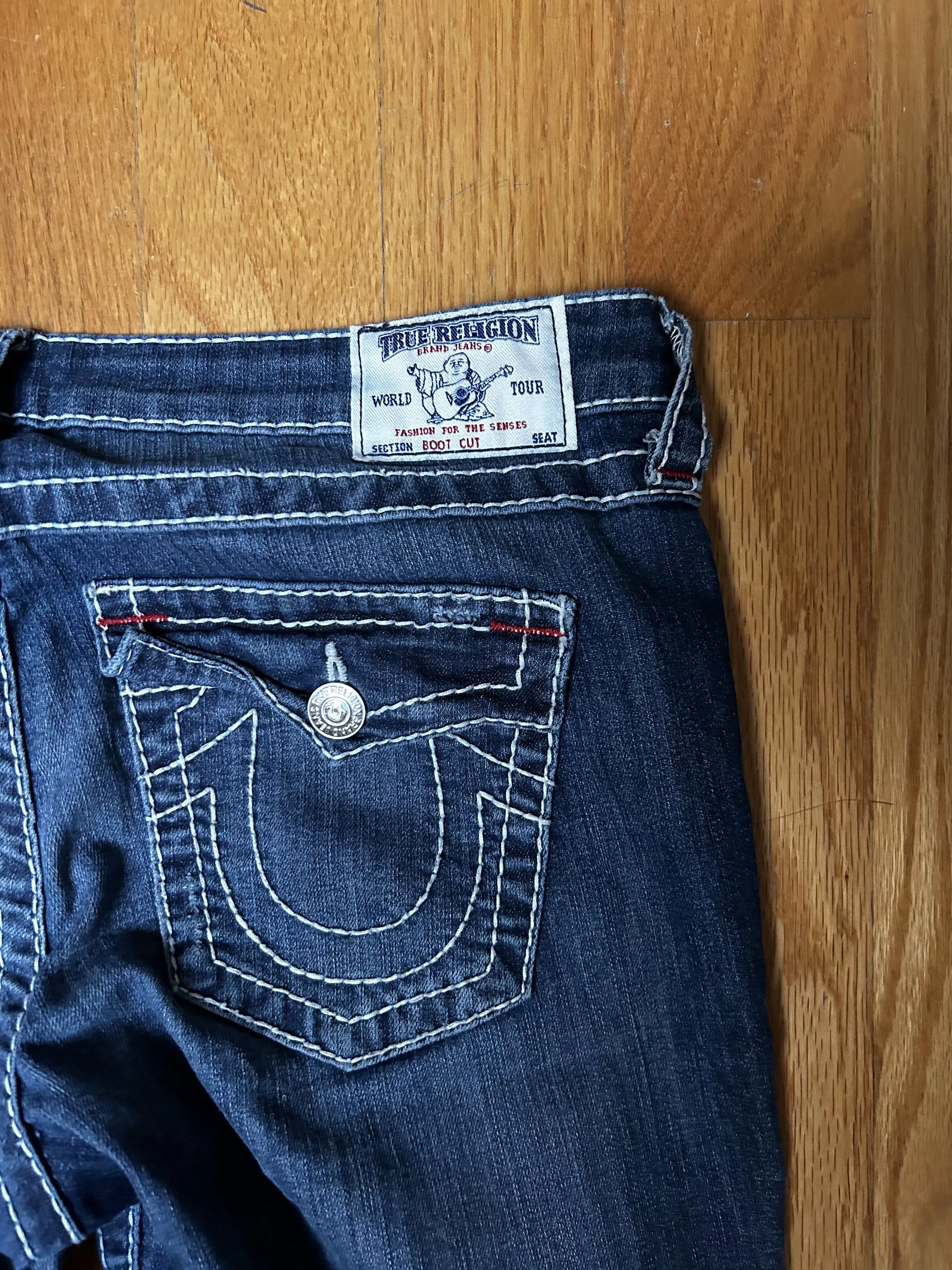 True Religion Jeans True Religion Low-Rise Flare Jean Blue