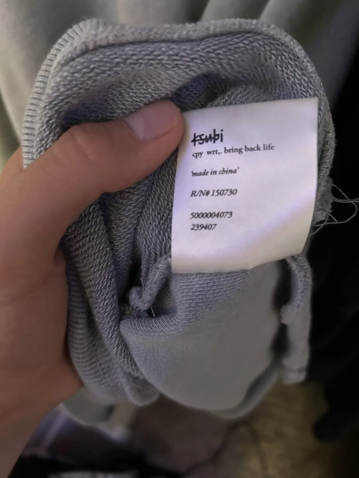 Ksubi Sweaters Knitwear KSUBI "OPPOSITE OF OPPOSITE" light blue Pullover Raw Back