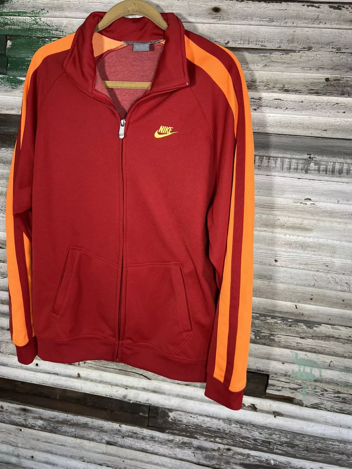 Nike Light Jackets Nike × Vintage Vintage Nike Track Jacket Red