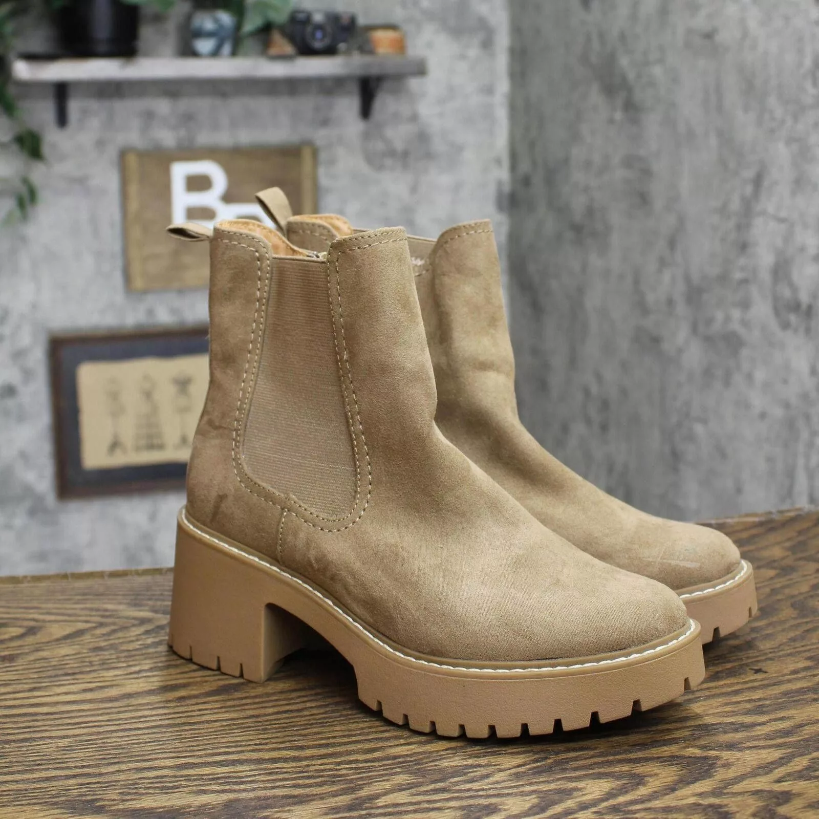 Designer Boots Designer Universal Thread Boots with Memory Foam Insole Tan Brown 7M