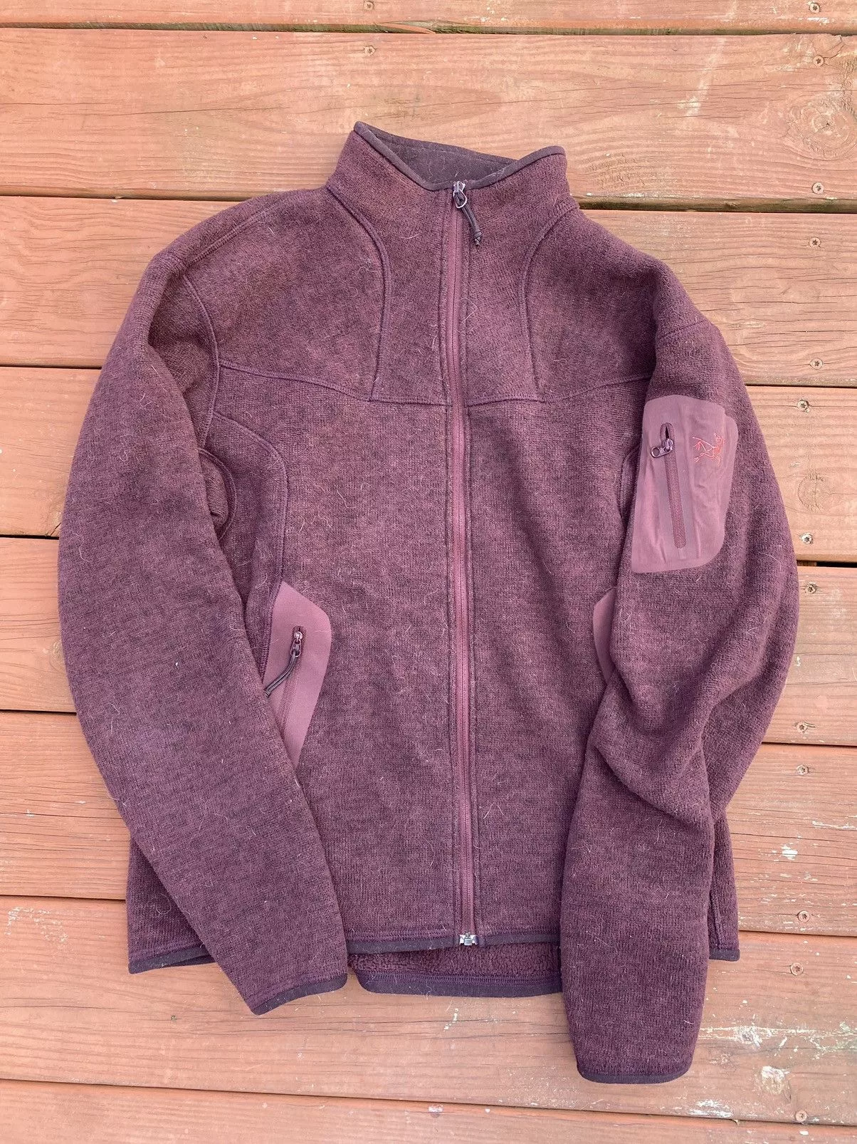 Arc'teryx Jackets Arc'teryx × Designer × Goretex Arcteryx polartec fleece zip up Red