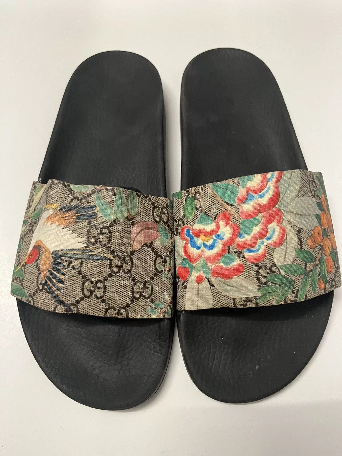 Gucci Slip Ons Gucci Flip Flops Zoo Supreme Slides Size 8 Multi