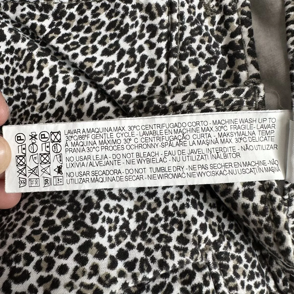 Zara Jeans Zara Basic Denim Z1975 Leopard Skinny Jeans Multi