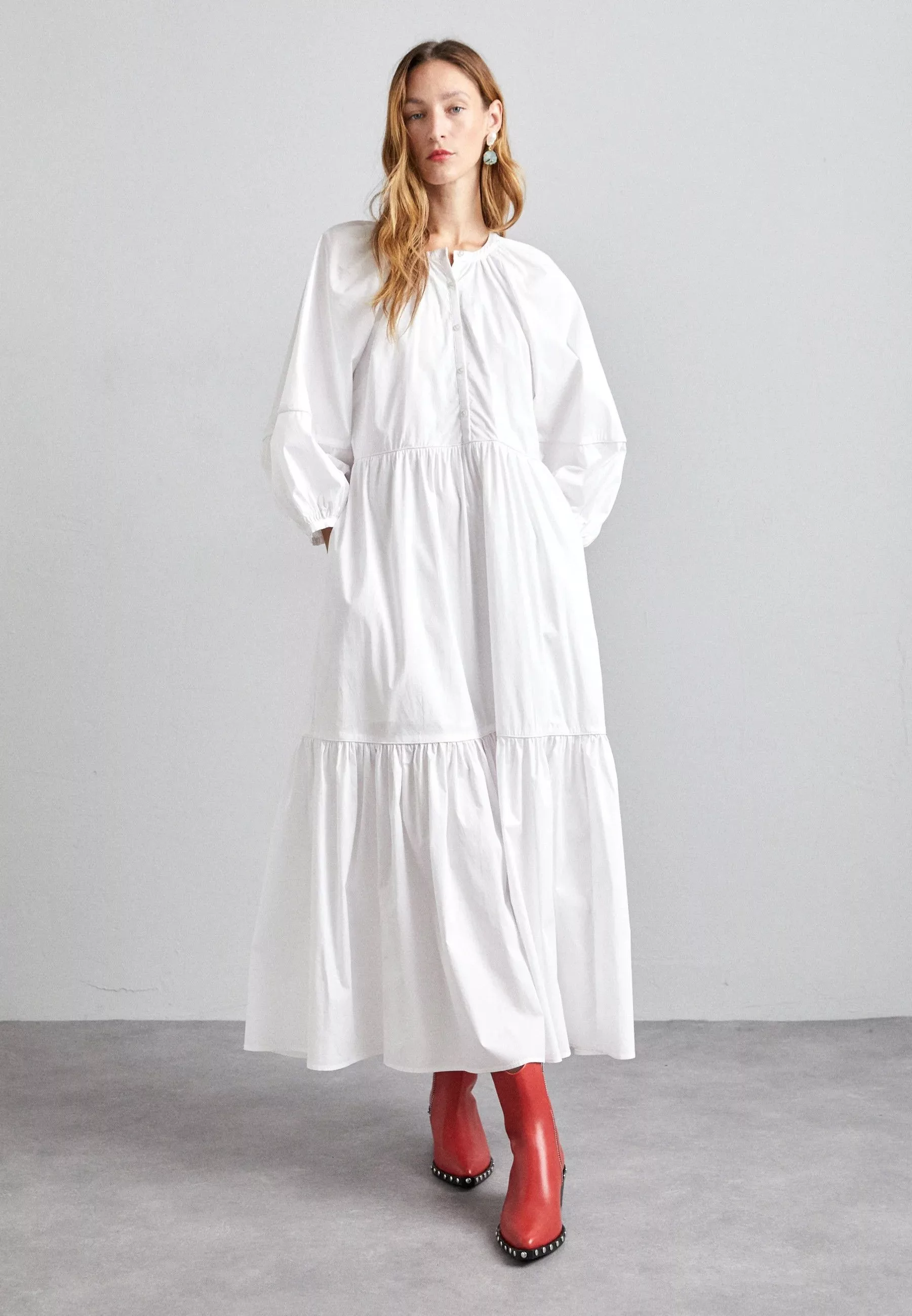 Staud Maxi Dresses Staud Demi White Dress