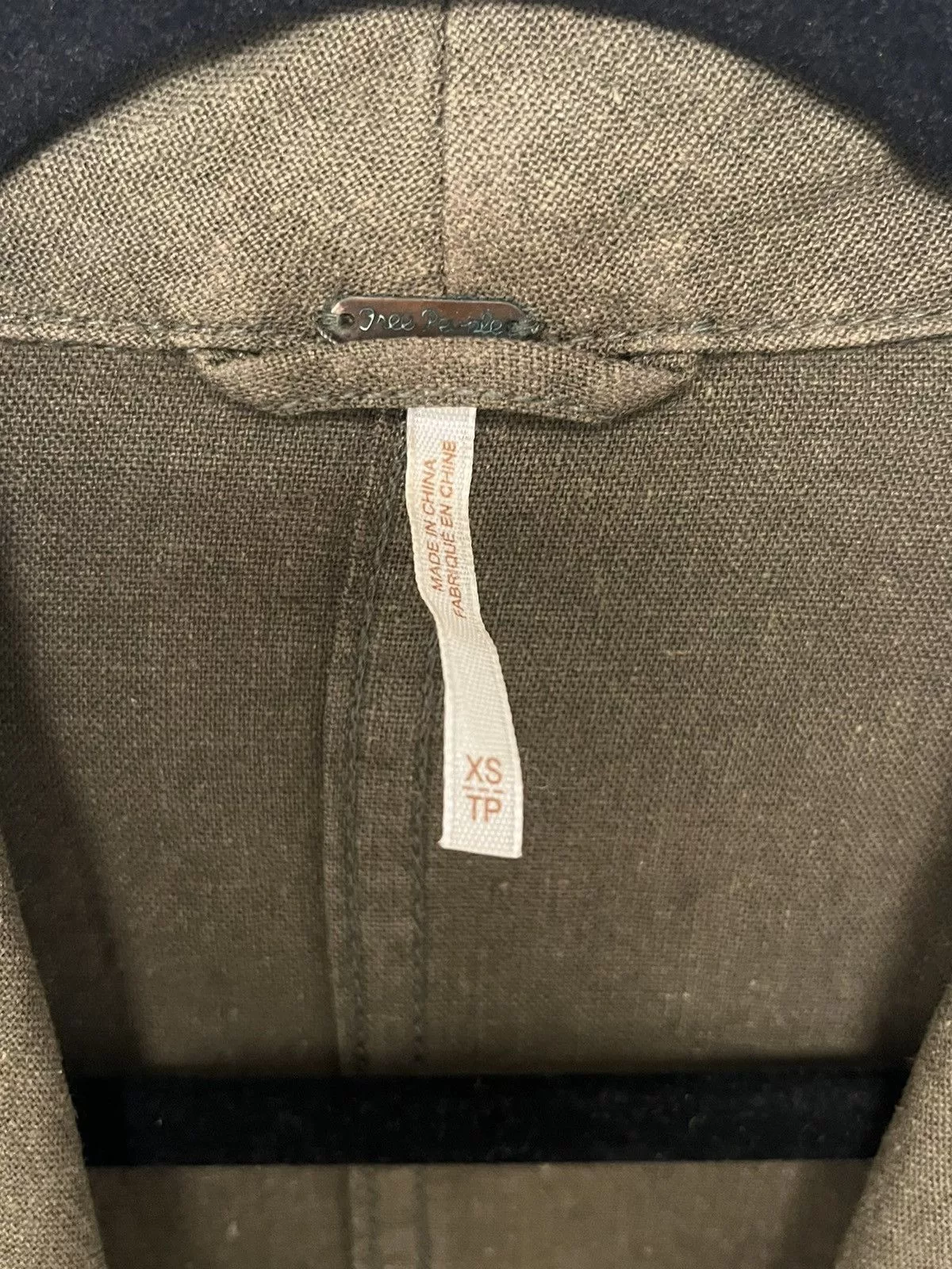 Free People Jackets Free People Linen jacket. Small Green
