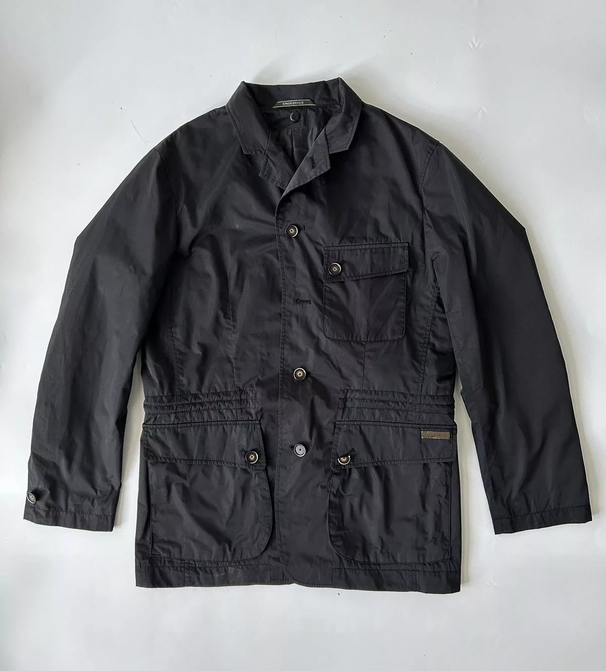 Lacoste Light Jackets Lacoste CROCODILE BUTTON UPS JACKET Black Avant-Garde