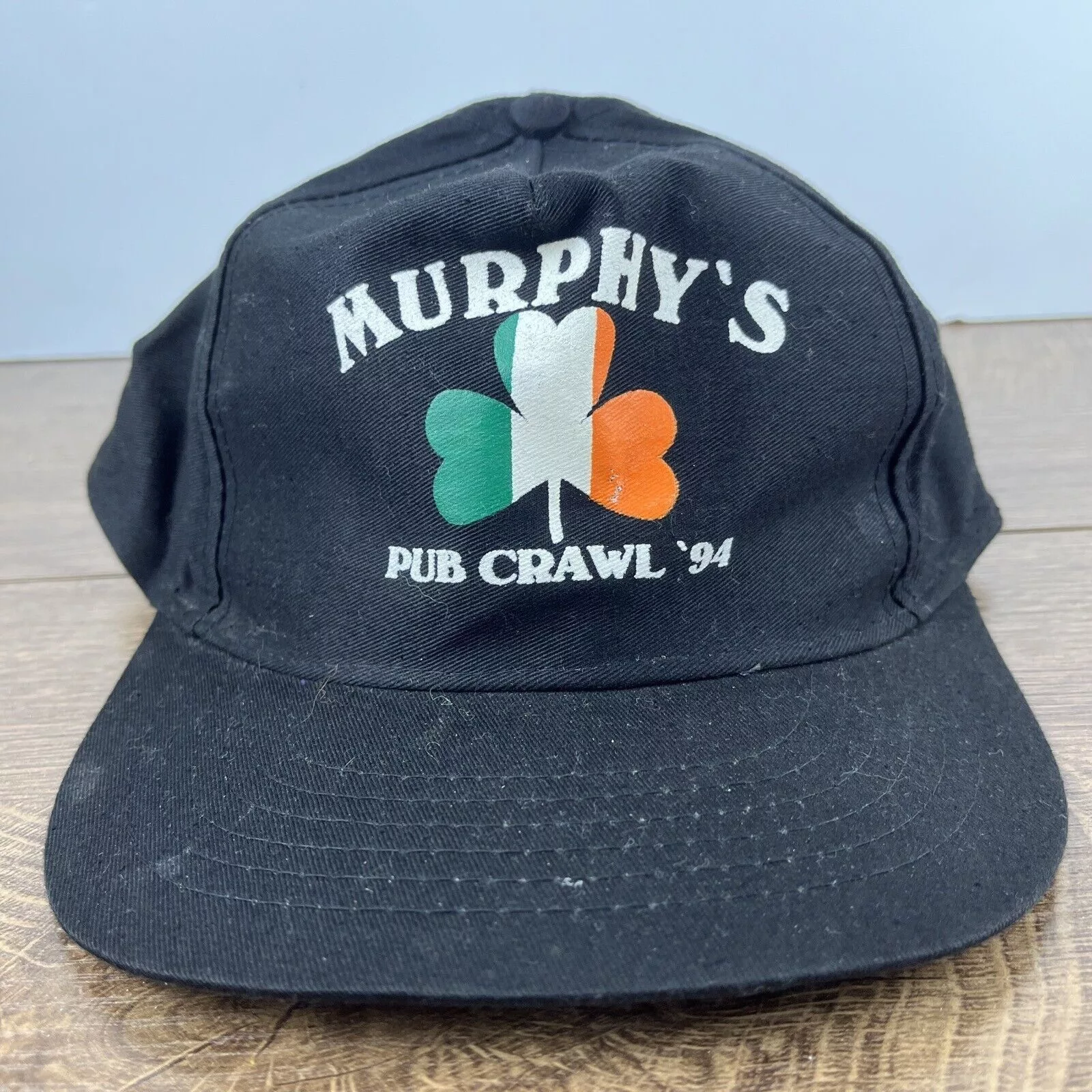 Other Hats Other Murphys Hat Murphys Pub Crawl 1994 Black Hat Snapback Adjust