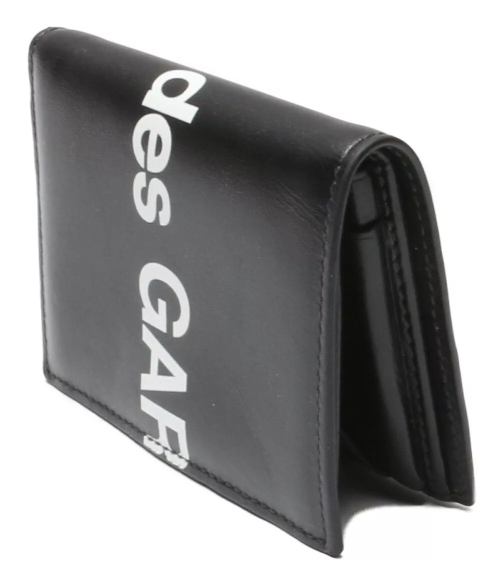 Comme des Garcons Wallets Comme des Garcons Wallet Bi-fold Logo Printed Black