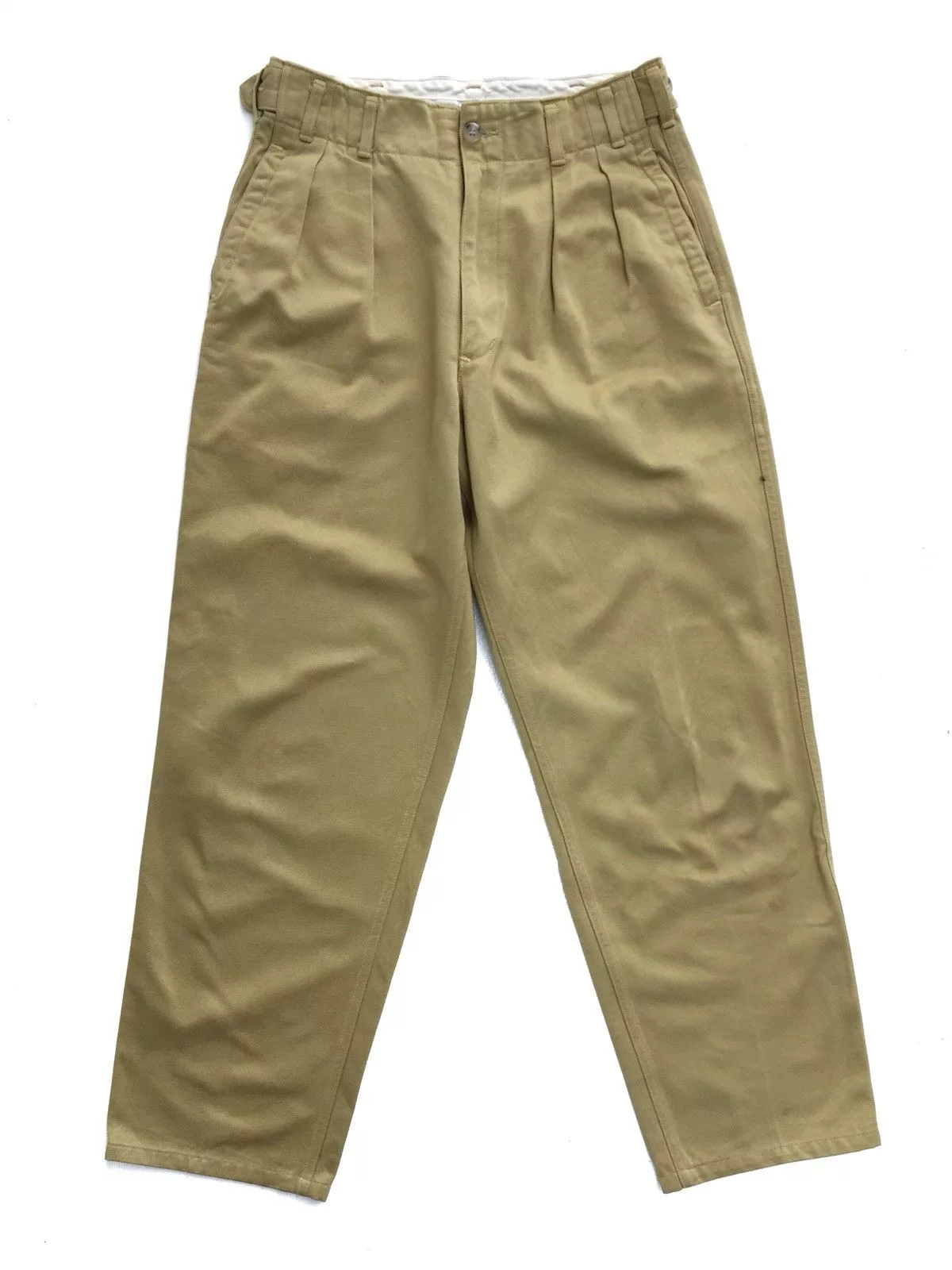 Nigel Cabourn Casual Pants Nigel Cabourn Military Army Design Baggy Trousers Pants Green