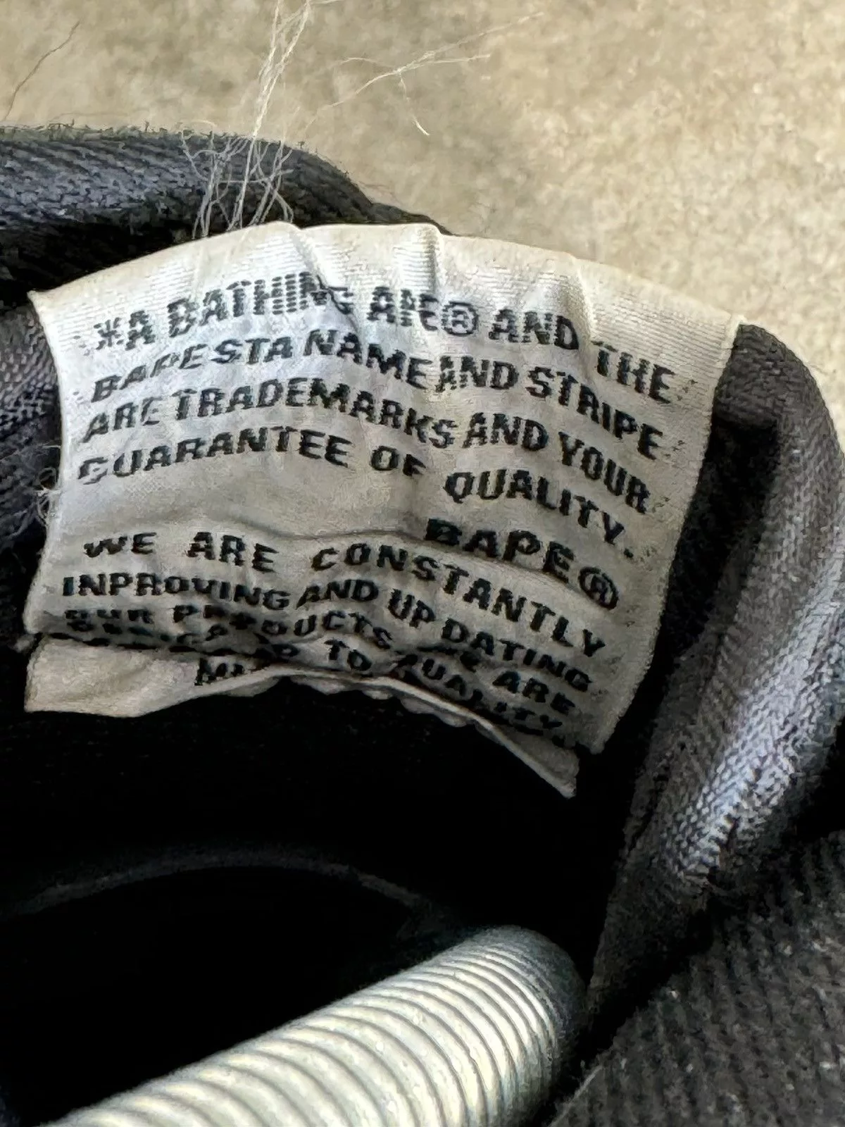 Bape Low Top Sneakers Bape x Kaws Bapesta Black