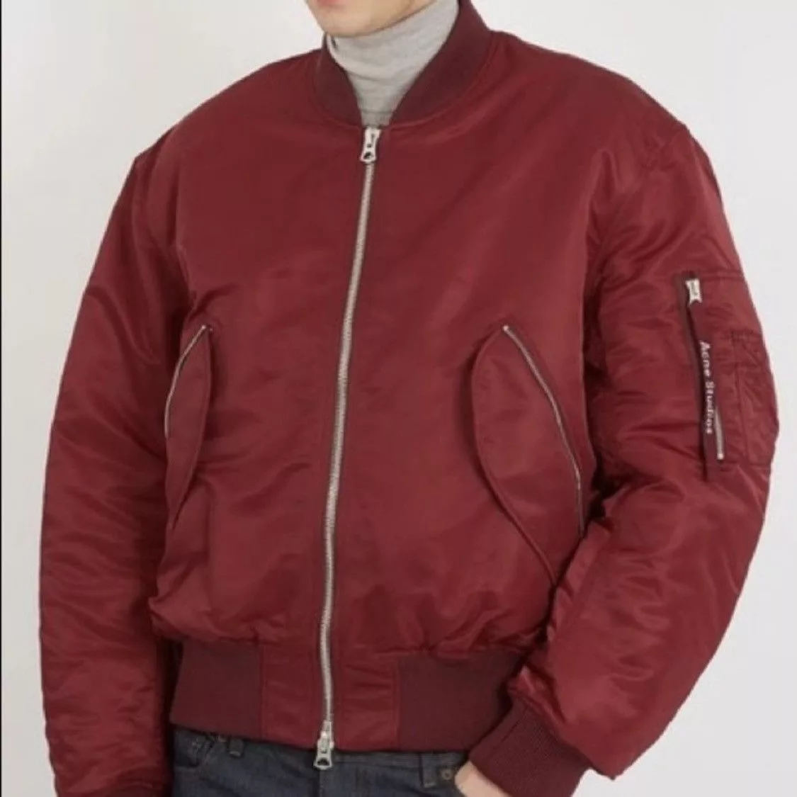 Acne Studios Bombers ACNE STUDIOS MAKIO MA-1 BOMBER Red